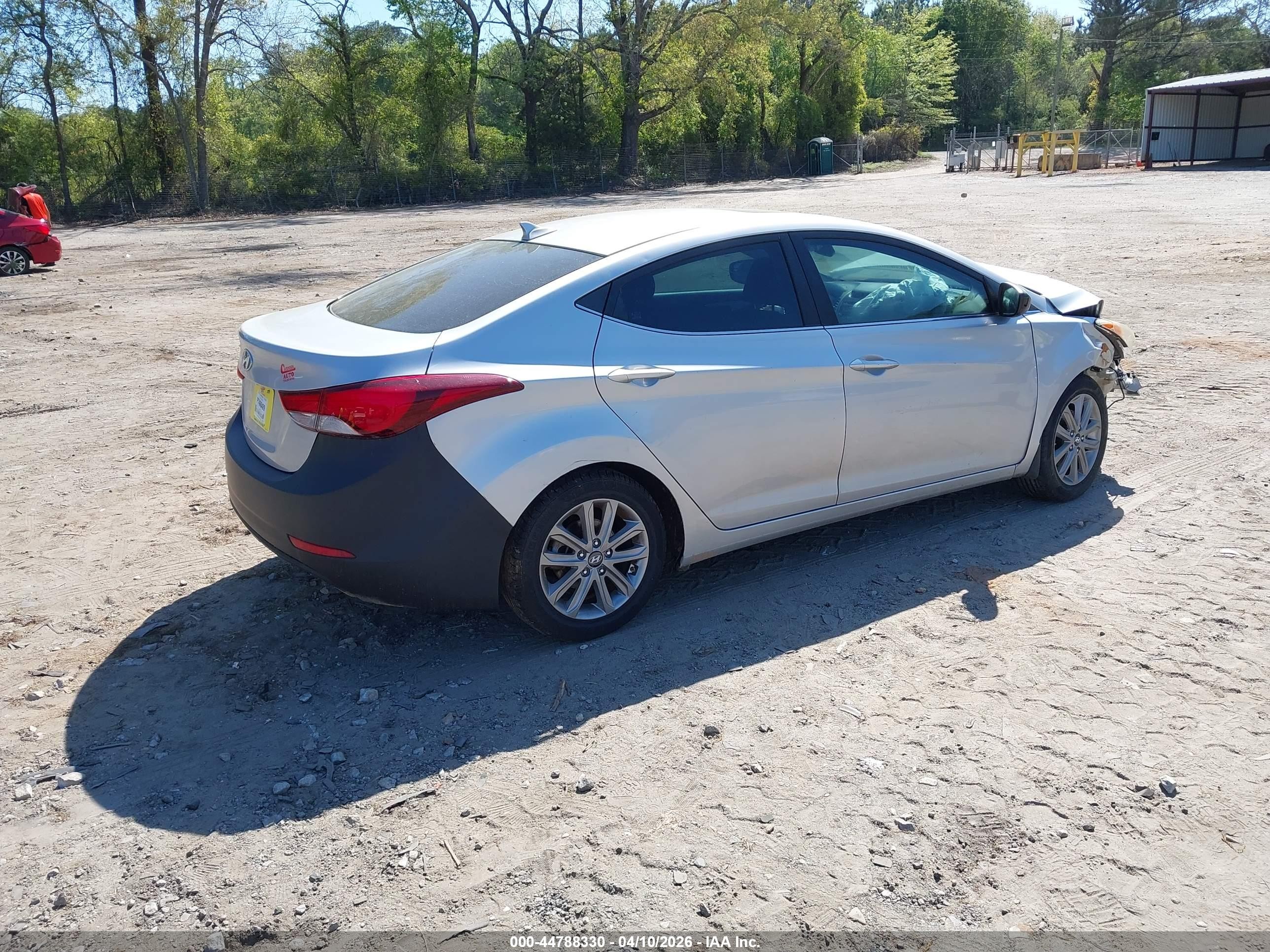 2015 Hyundai Elantra Se Silver vin: KMHDH4AE5FU438201