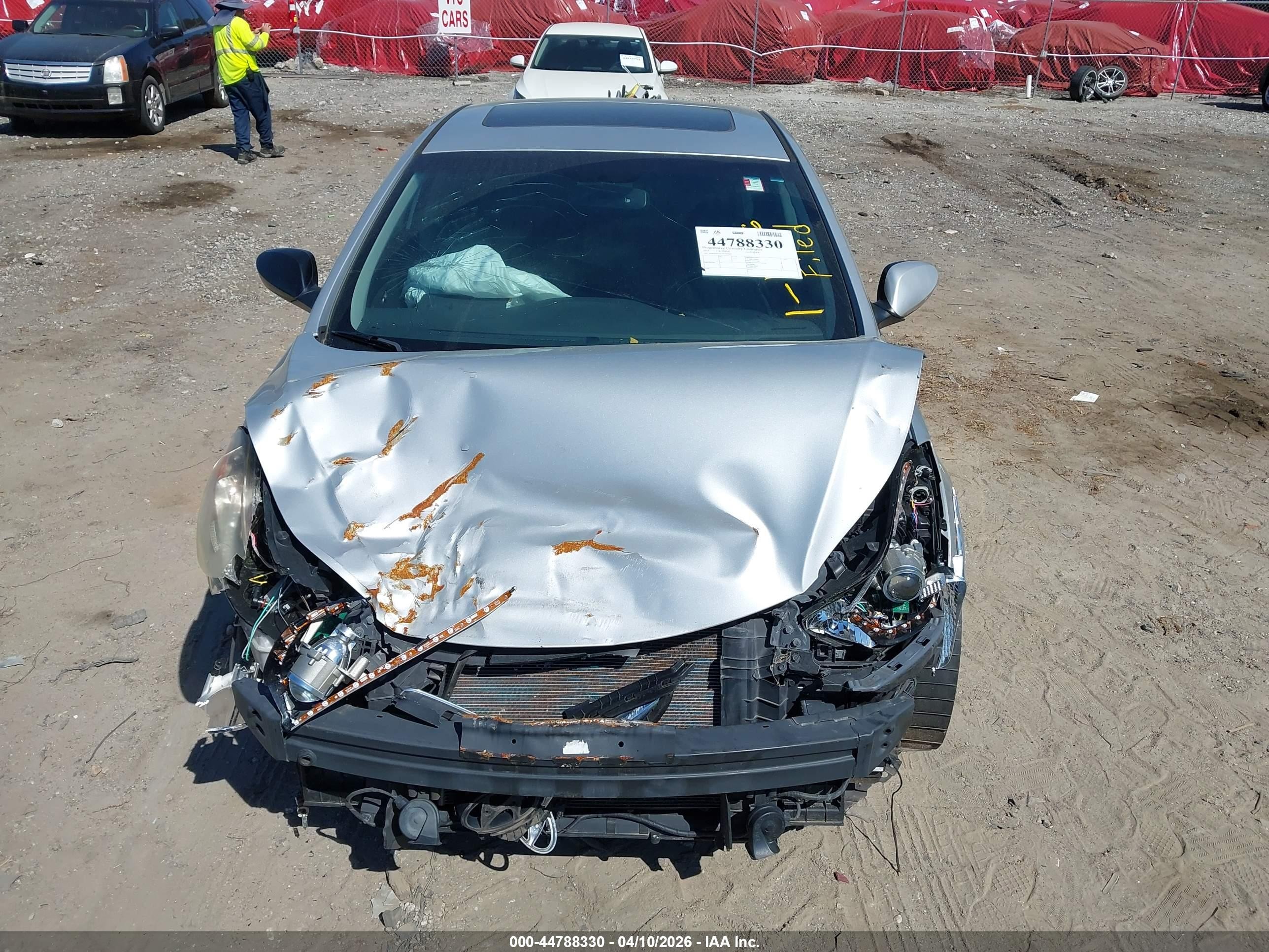 2015 Hyundai Elantra Se Silver vin: KMHDH4AE5FU438201