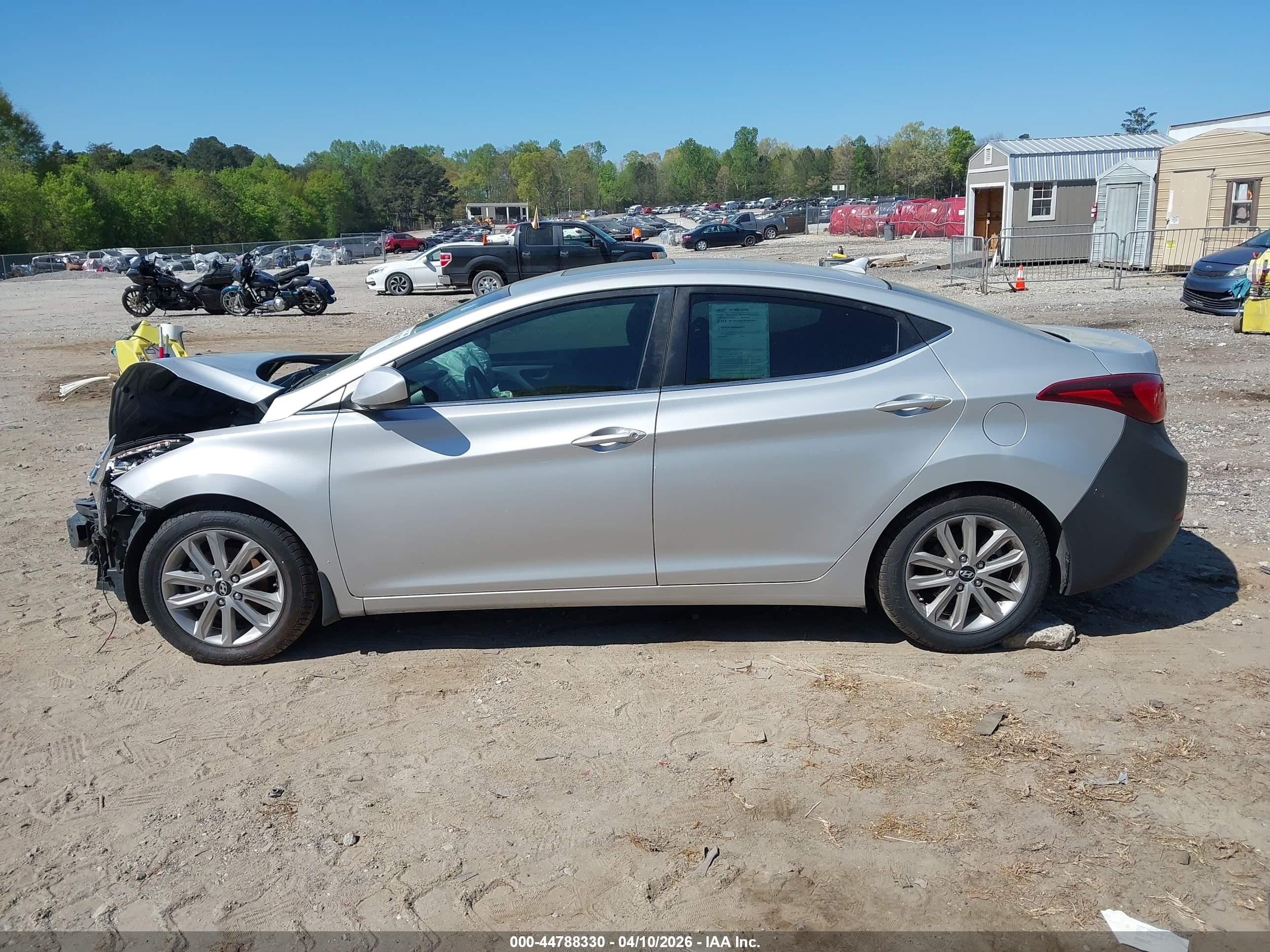 2015 Hyundai Elantra Se Silver vin: KMHDH4AE5FU438201