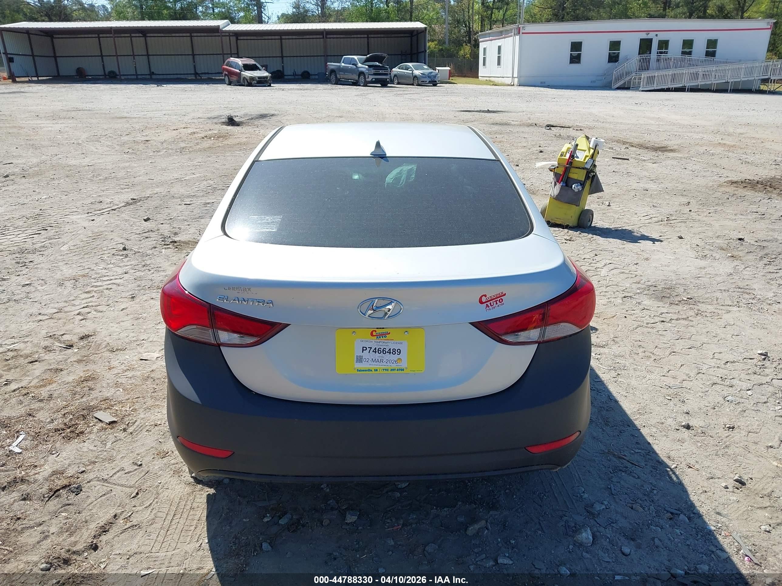 2015 Hyundai Elantra Se Silver vin: KMHDH4AE5FU438201
