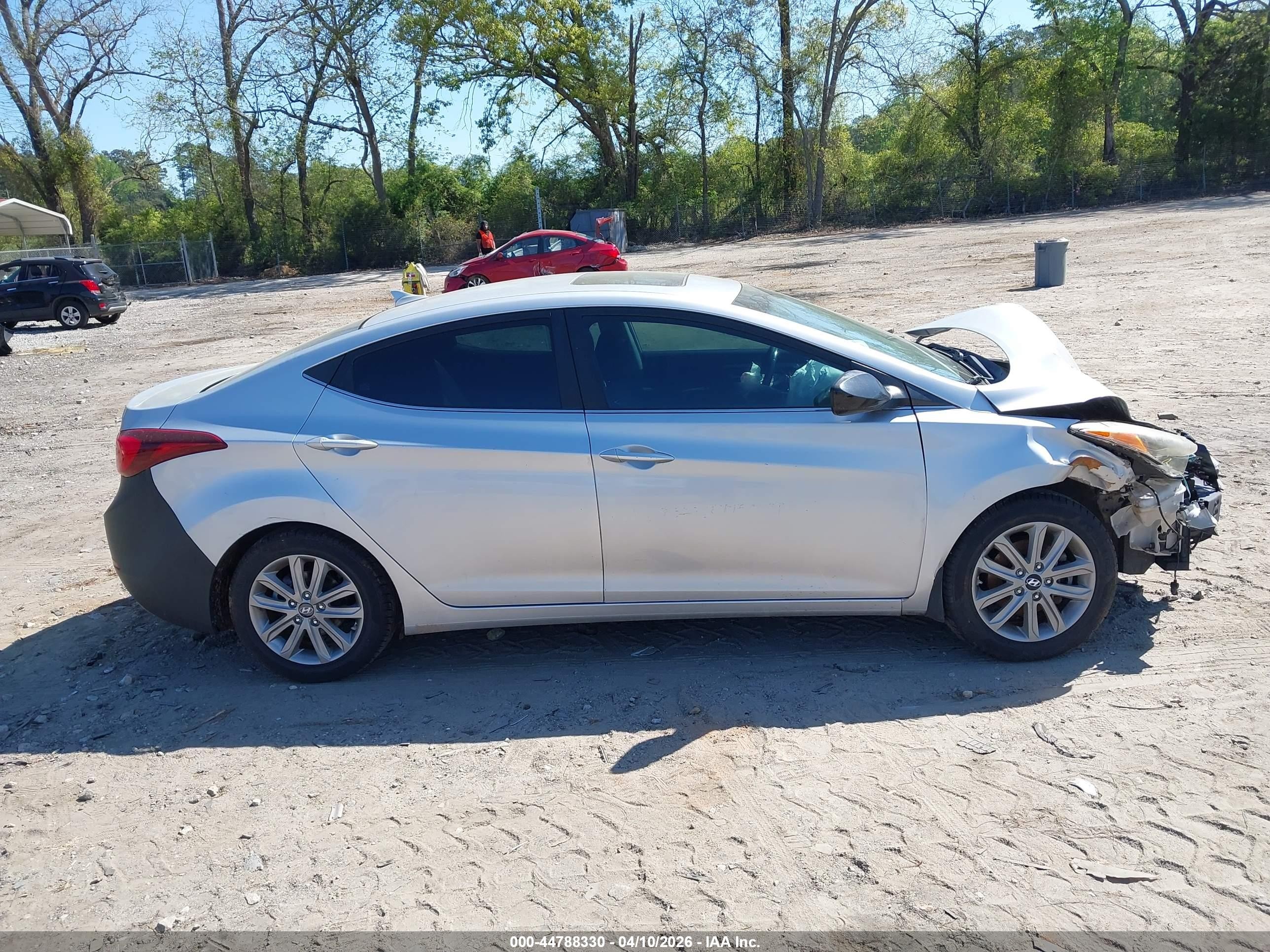 2015 Hyundai Elantra Se Silver vin: KMHDH4AE5FU438201