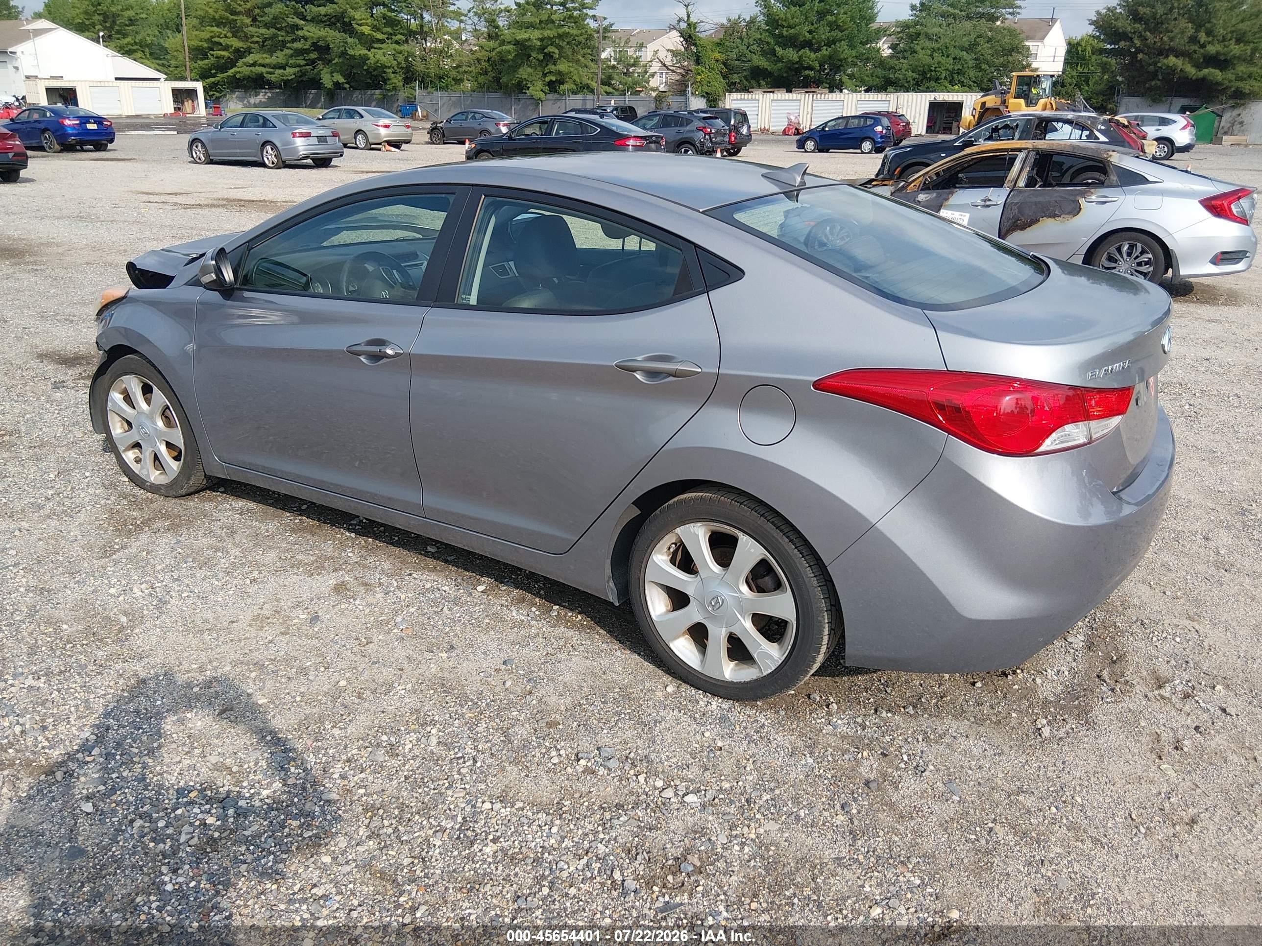 2011 Hyundai Elantra Limited (ulsan Plant) Серый vin: KMHDH4AE6BU081766