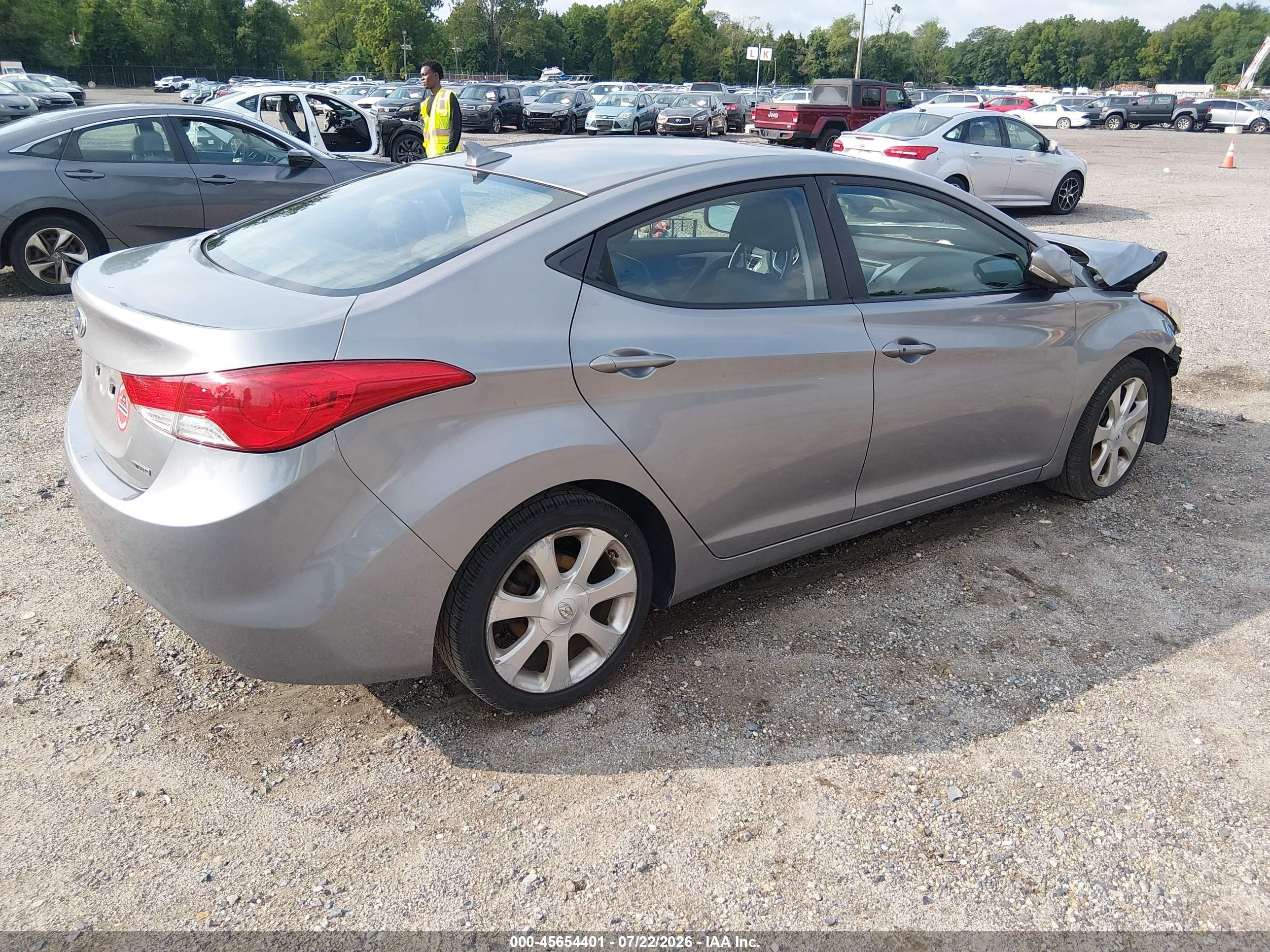 2011 Hyundai Elantra Limited (ulsan Plant) Серый vin: KMHDH4AE6BU081766