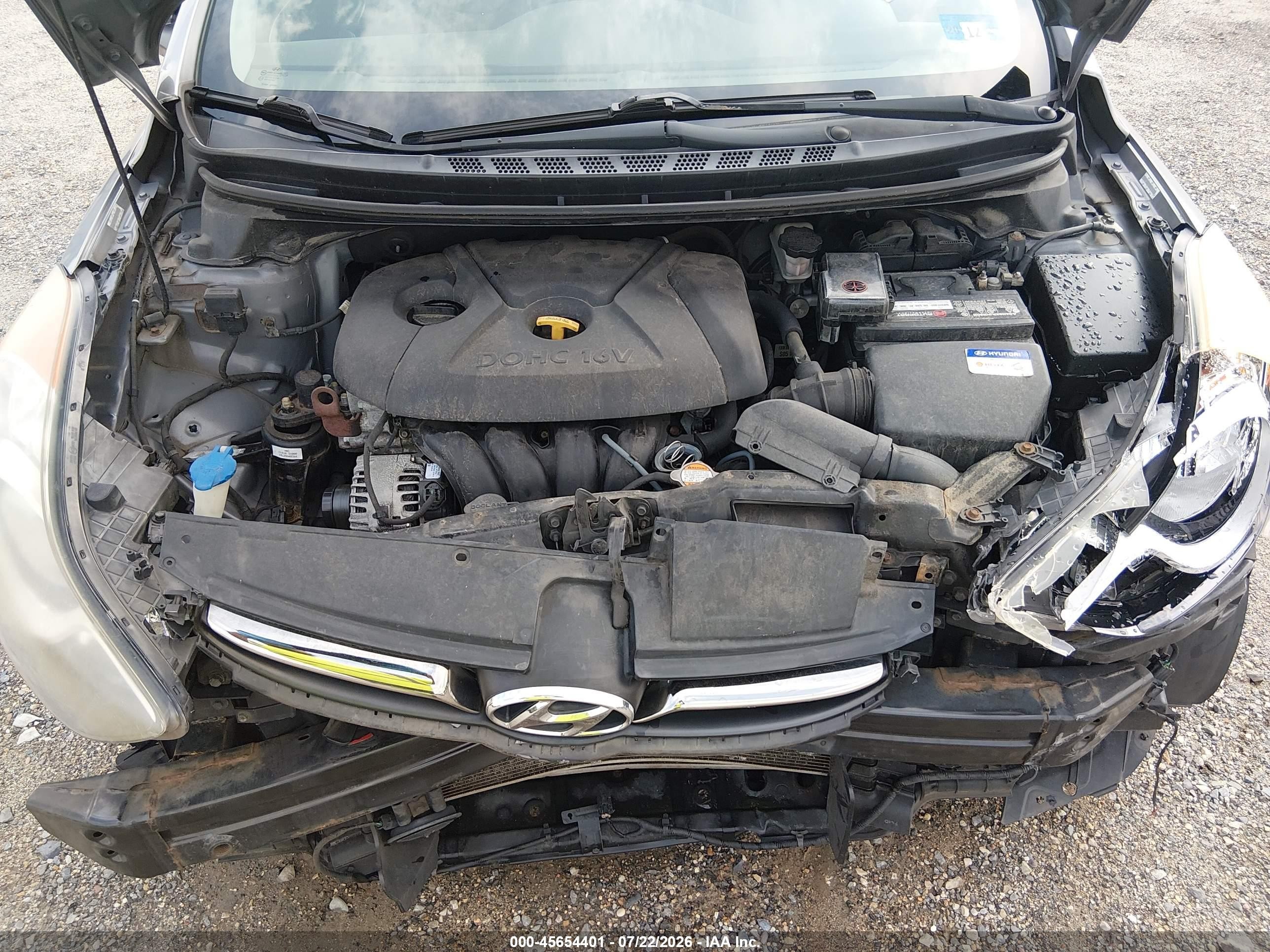 2011 Hyundai Elantra Limited (ulsan Plant) Серый vin: KMHDH4AE6BU081766