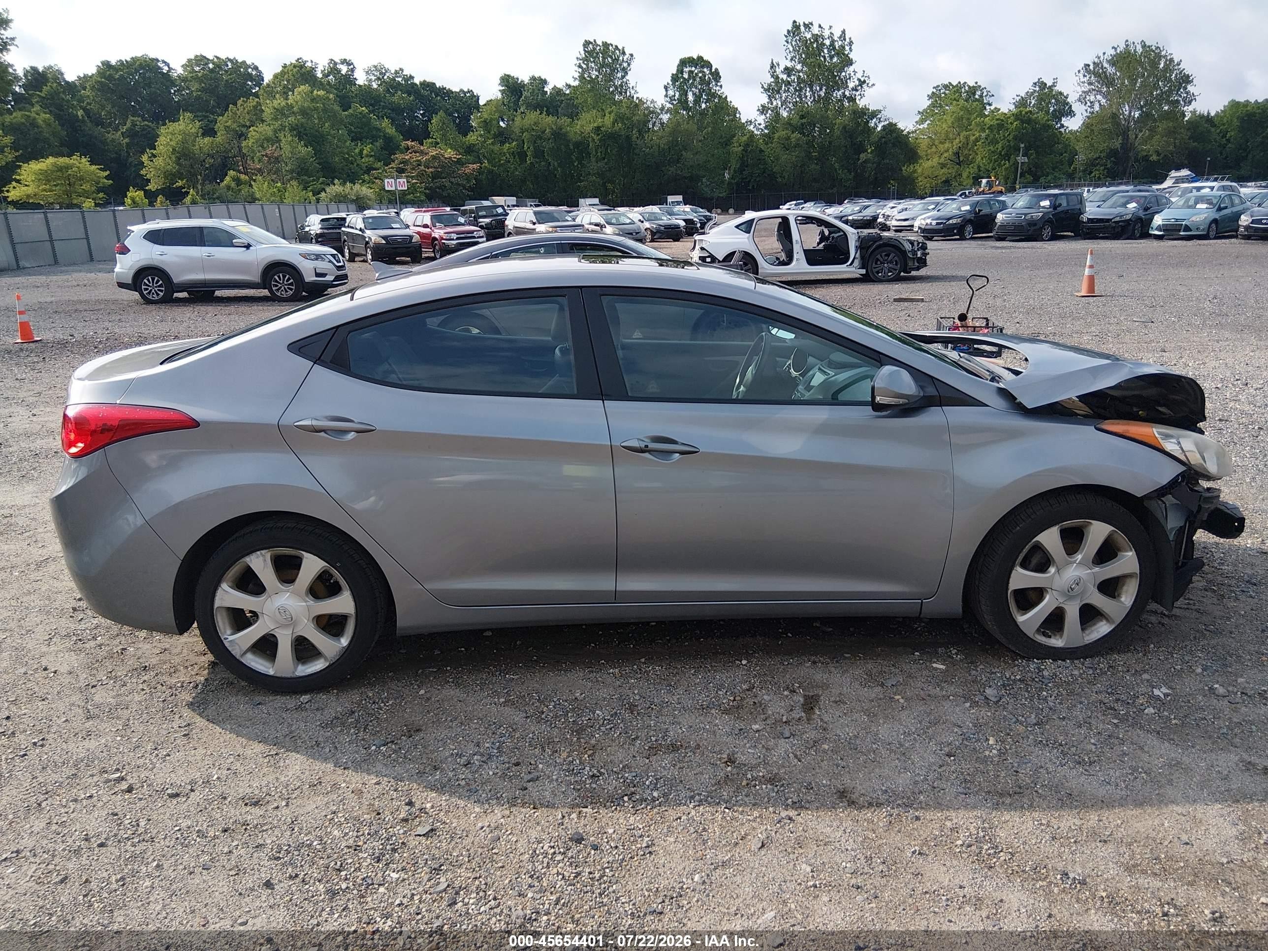 2011 Hyundai Elantra Limited (ulsan Plant) Серый vin: KMHDH4AE6BU081766