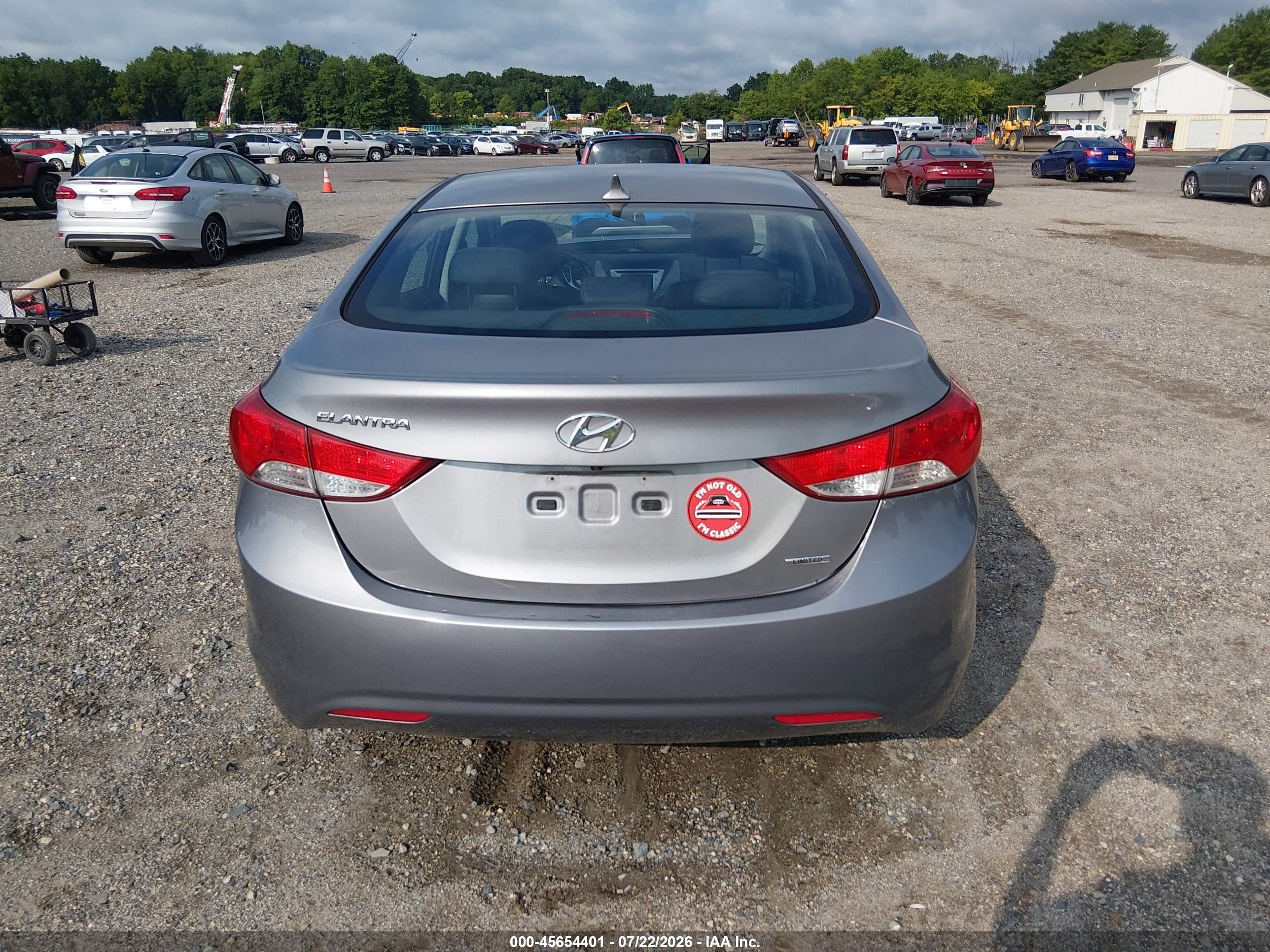 2011 Hyundai Elantra Limited (ulsan Plant) Серый vin: KMHDH4AE6BU081766