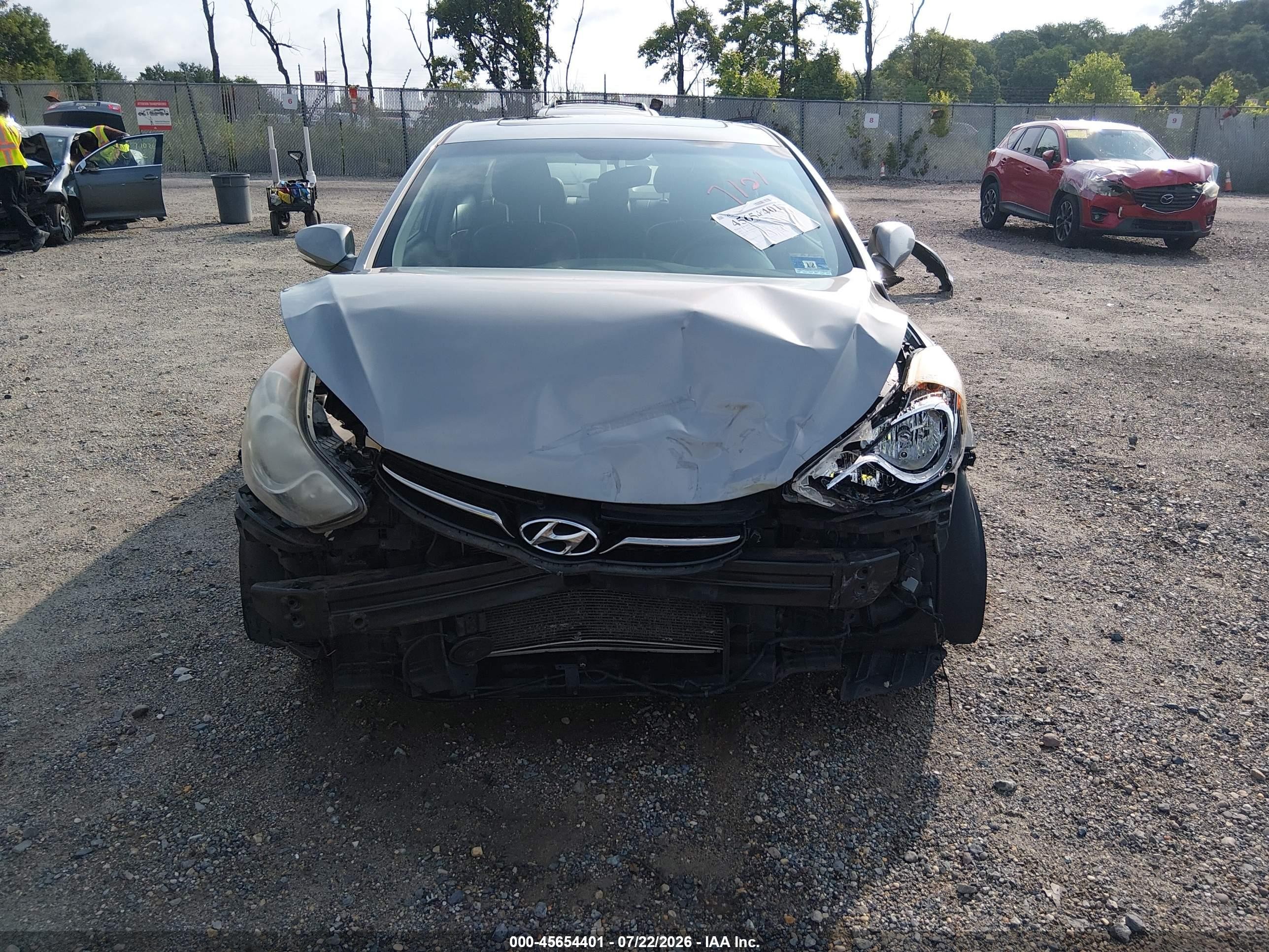 2011 Hyundai Elantra Limited (ulsan Plant) Серый vin: KMHDH4AE6BU081766