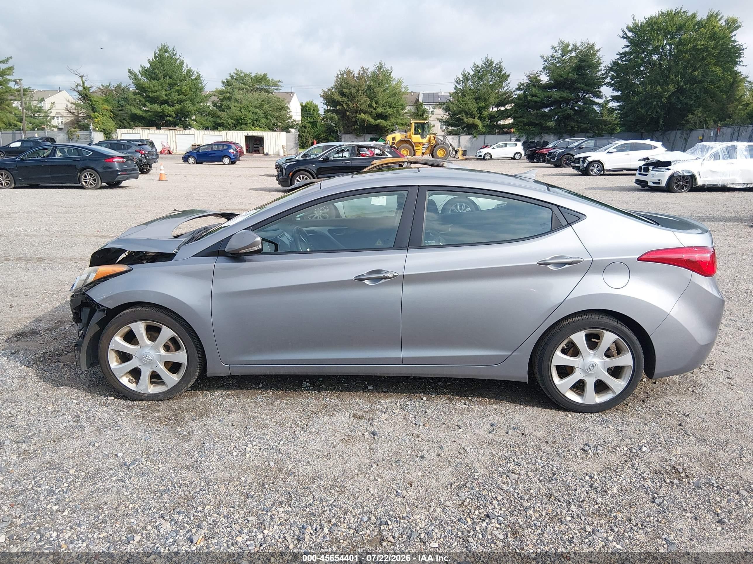 2011 Hyundai Elantra Limited (ulsan Plant) Серый vin: KMHDH4AE6BU081766