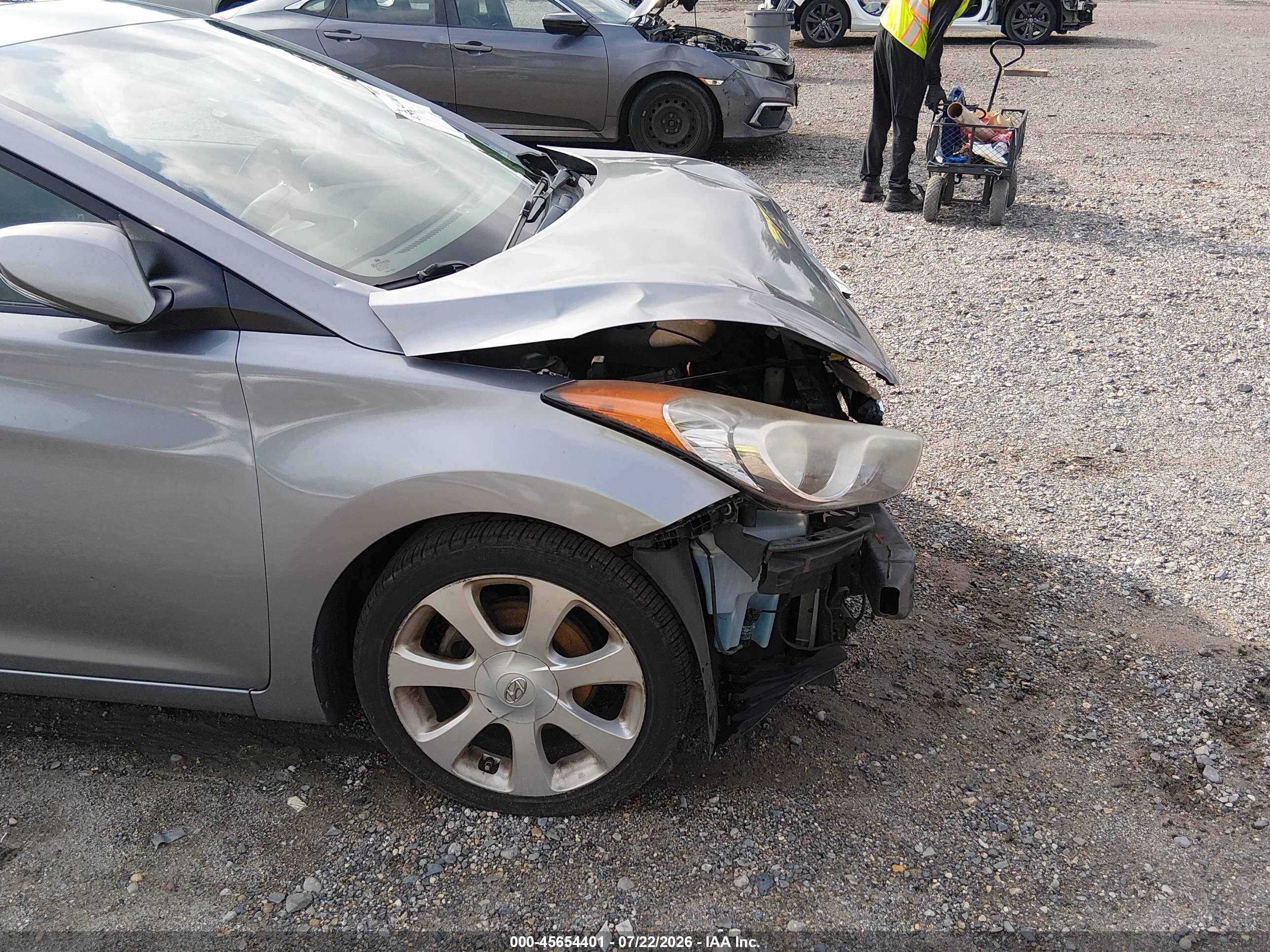 2011 Hyundai Elantra Limited (ulsan Plant) Серый vin: KMHDH4AE6BU081766