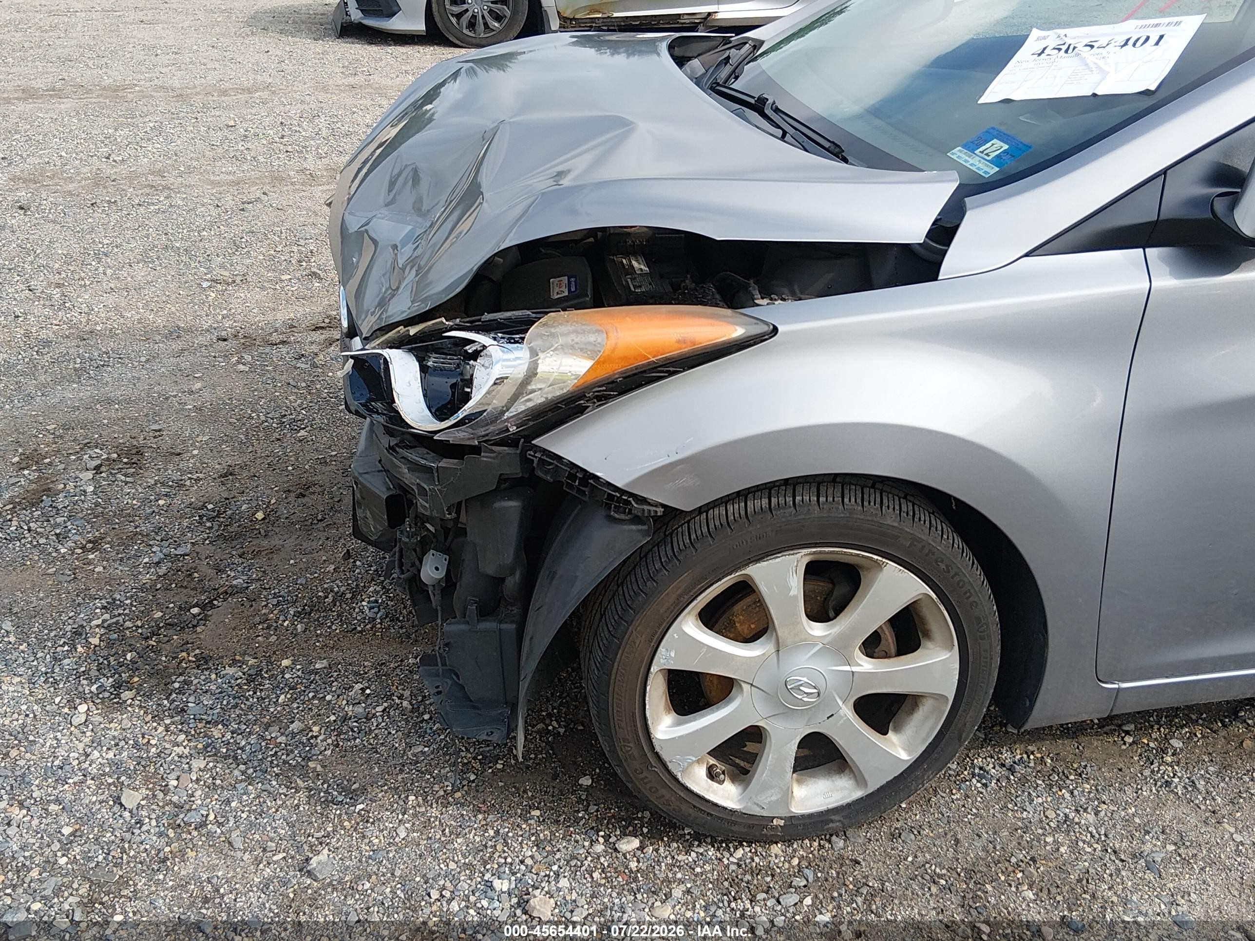 2011 Hyundai Elantra Limited (ulsan Plant) Серый vin: KMHDH4AE6BU081766
