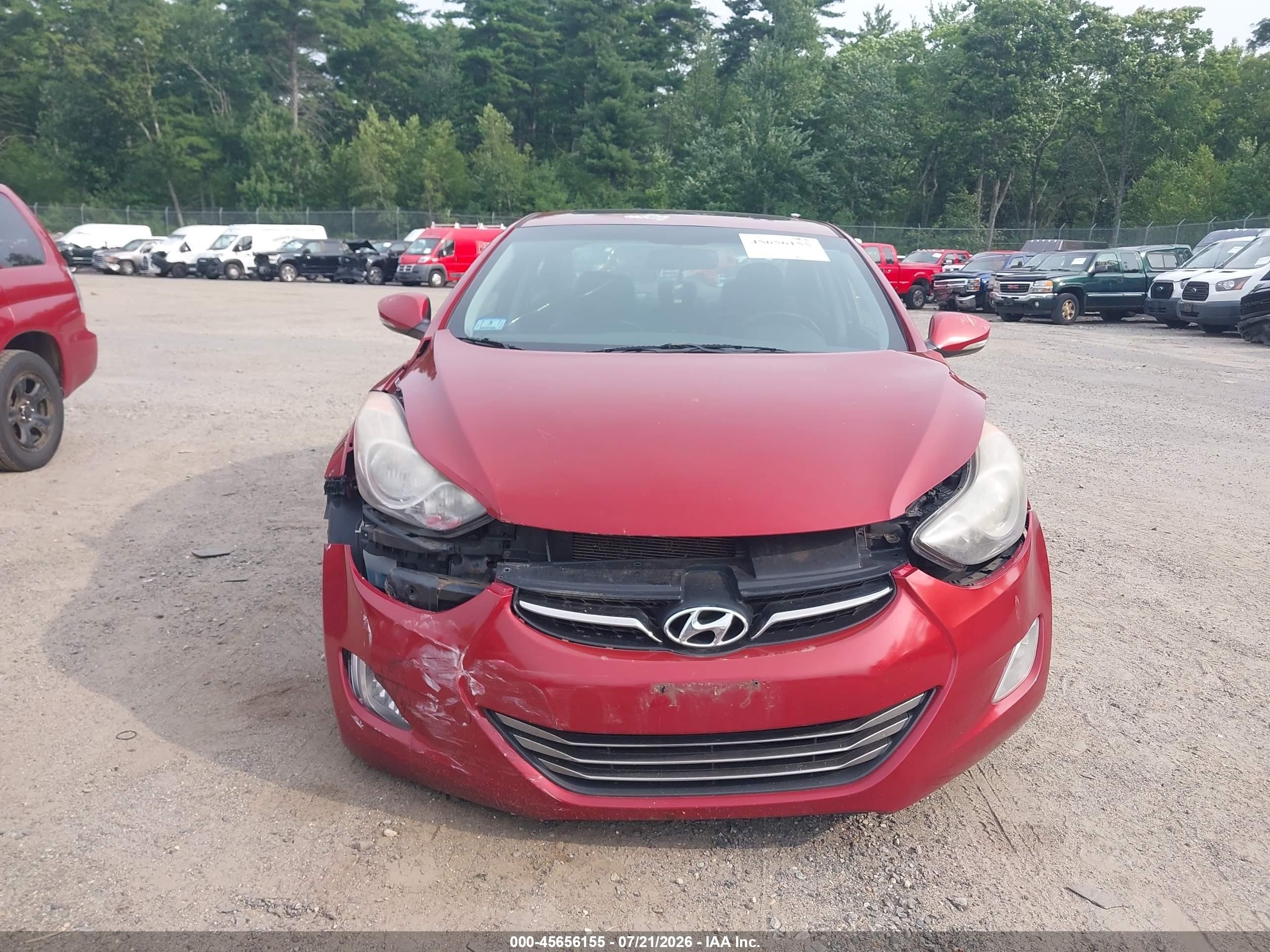 2011 Hyundai Elantra Limited (ulsan Plant) Red vin: KMHDH4AE6BU097577