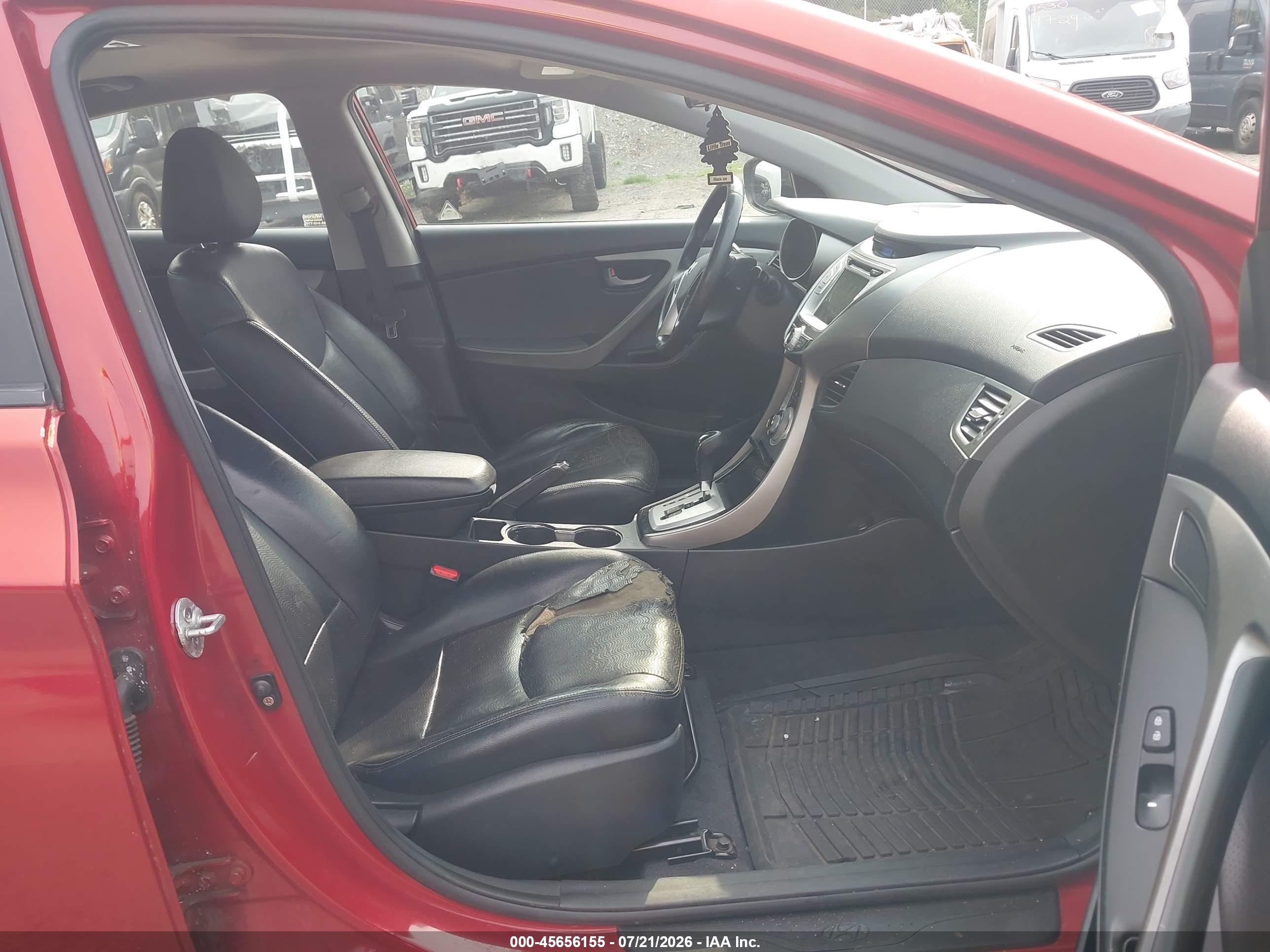 2011 Hyundai Elantra Limited (ulsan Plant) Red vin: KMHDH4AE6BU097577