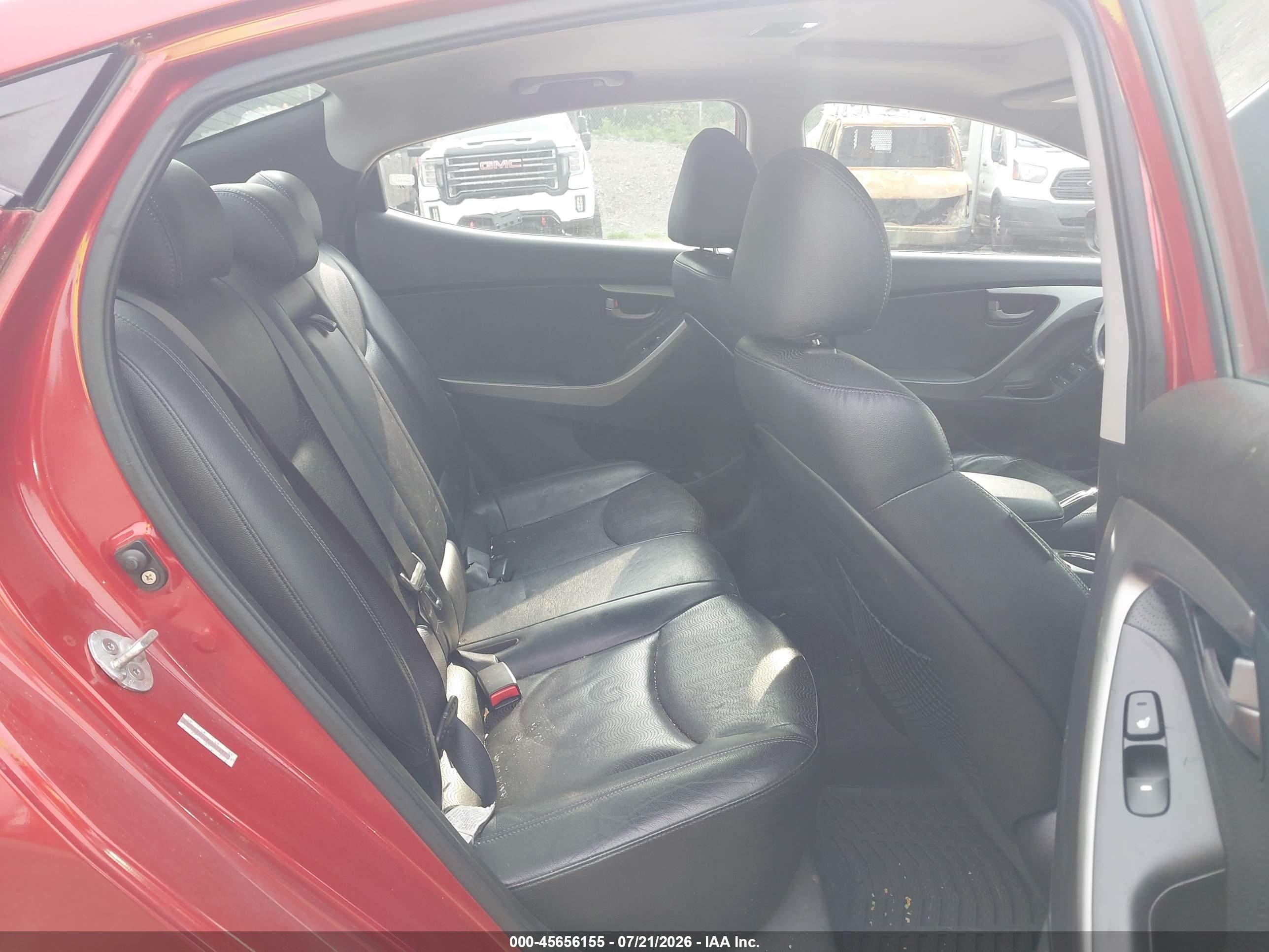 2011 Hyundai Elantra Limited (ulsan Plant) Red vin: KMHDH4AE6BU097577
