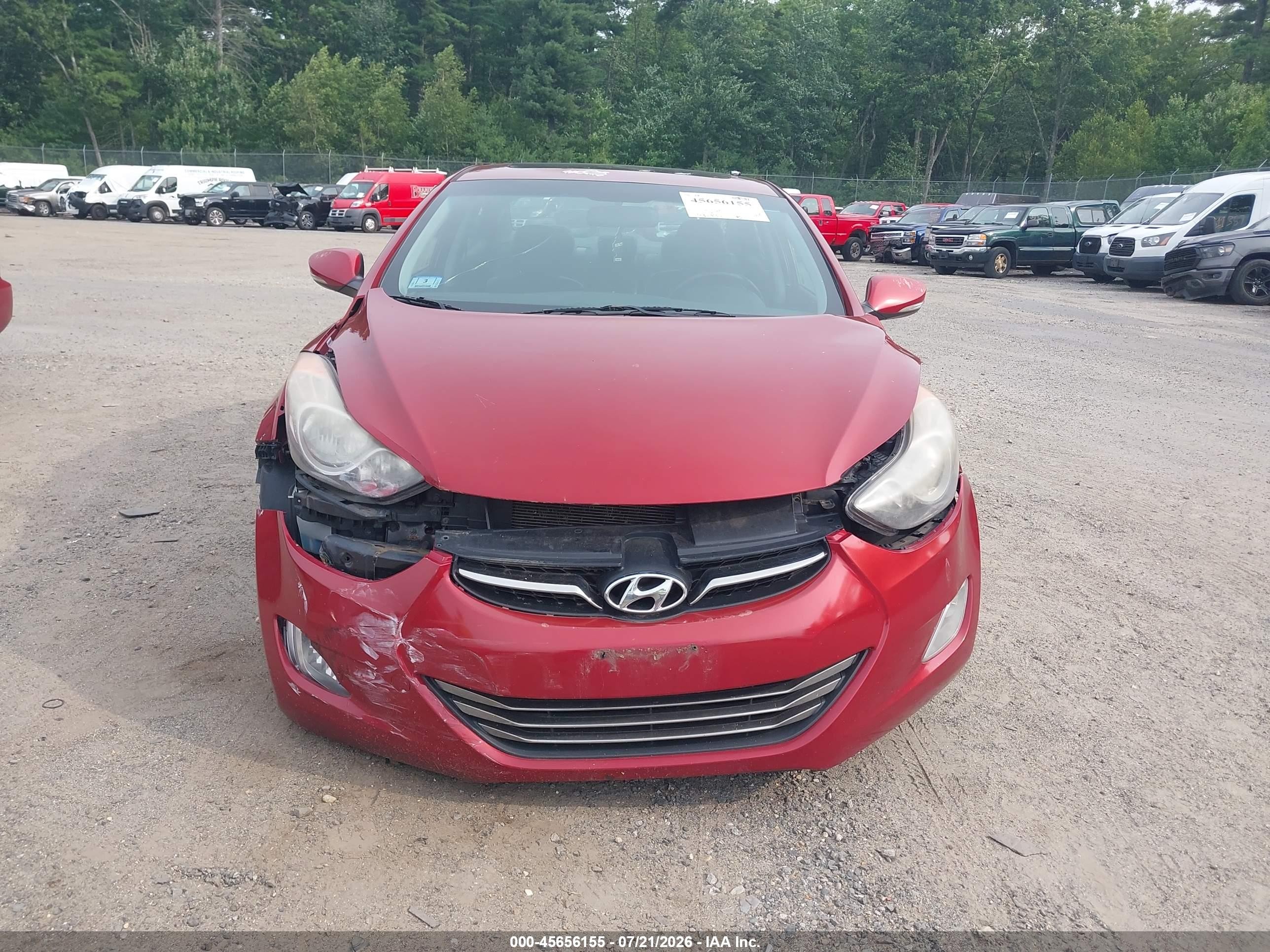 2011 Hyundai Elantra Limited (ulsan Plant) Red vin: KMHDH4AE6BU097577
