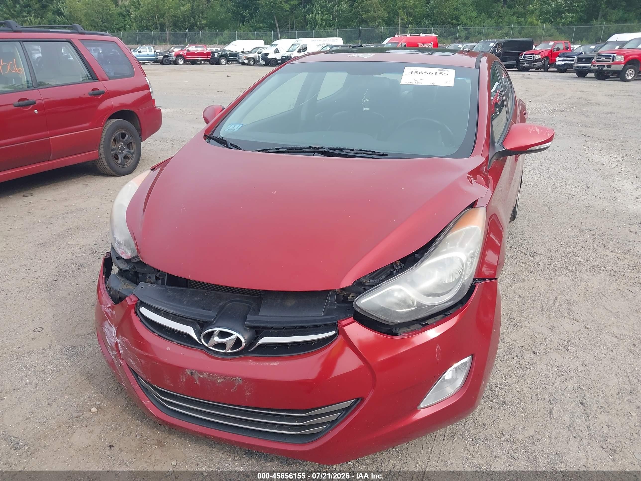 2011 Hyundai Elantra Limited (ulsan Plant) Red vin: KMHDH4AE6BU097577