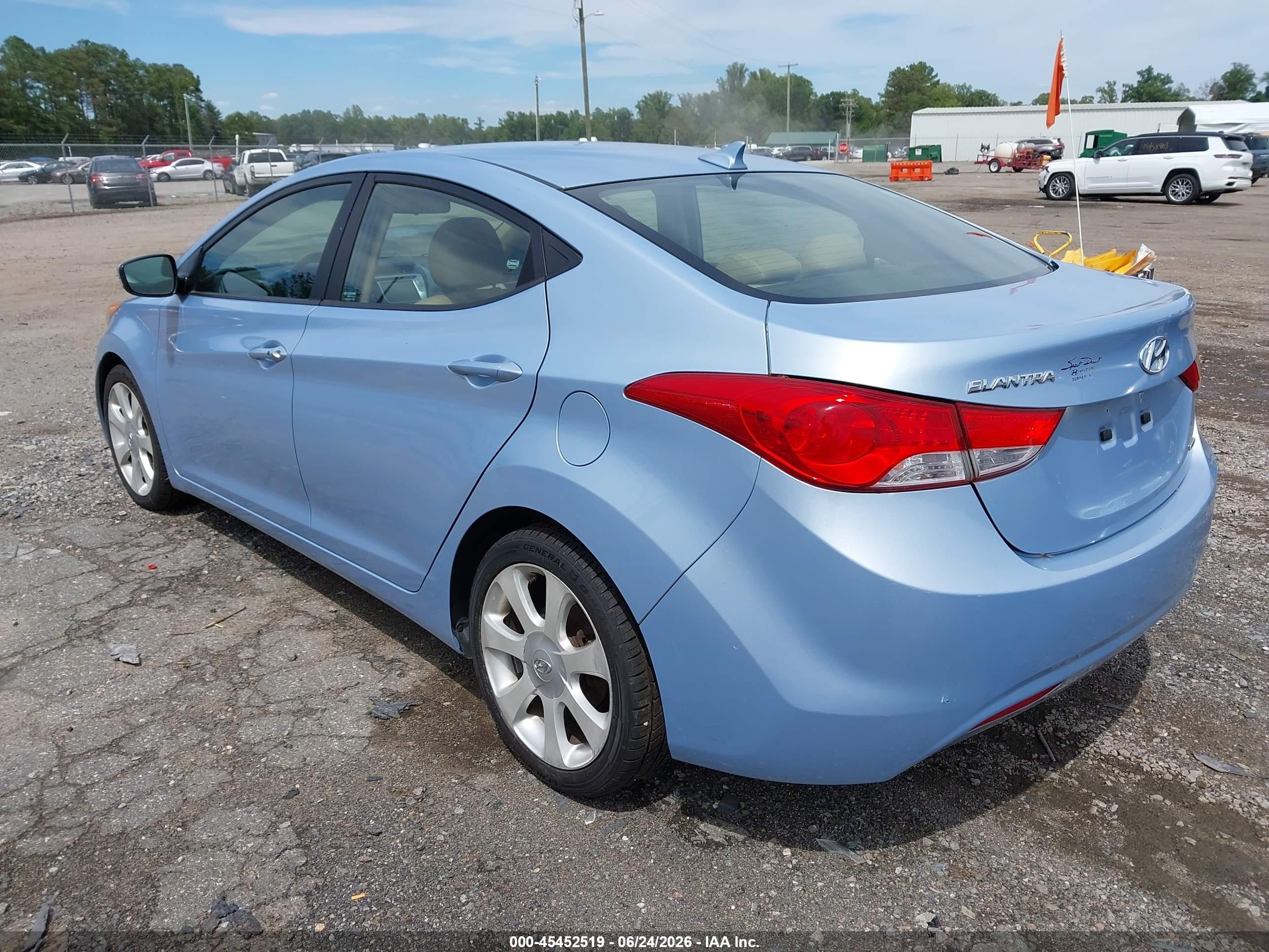 2011 Hyundai Elantra Limited (ulsan Plant) Blue vin: KMHDH4AE6BU098664