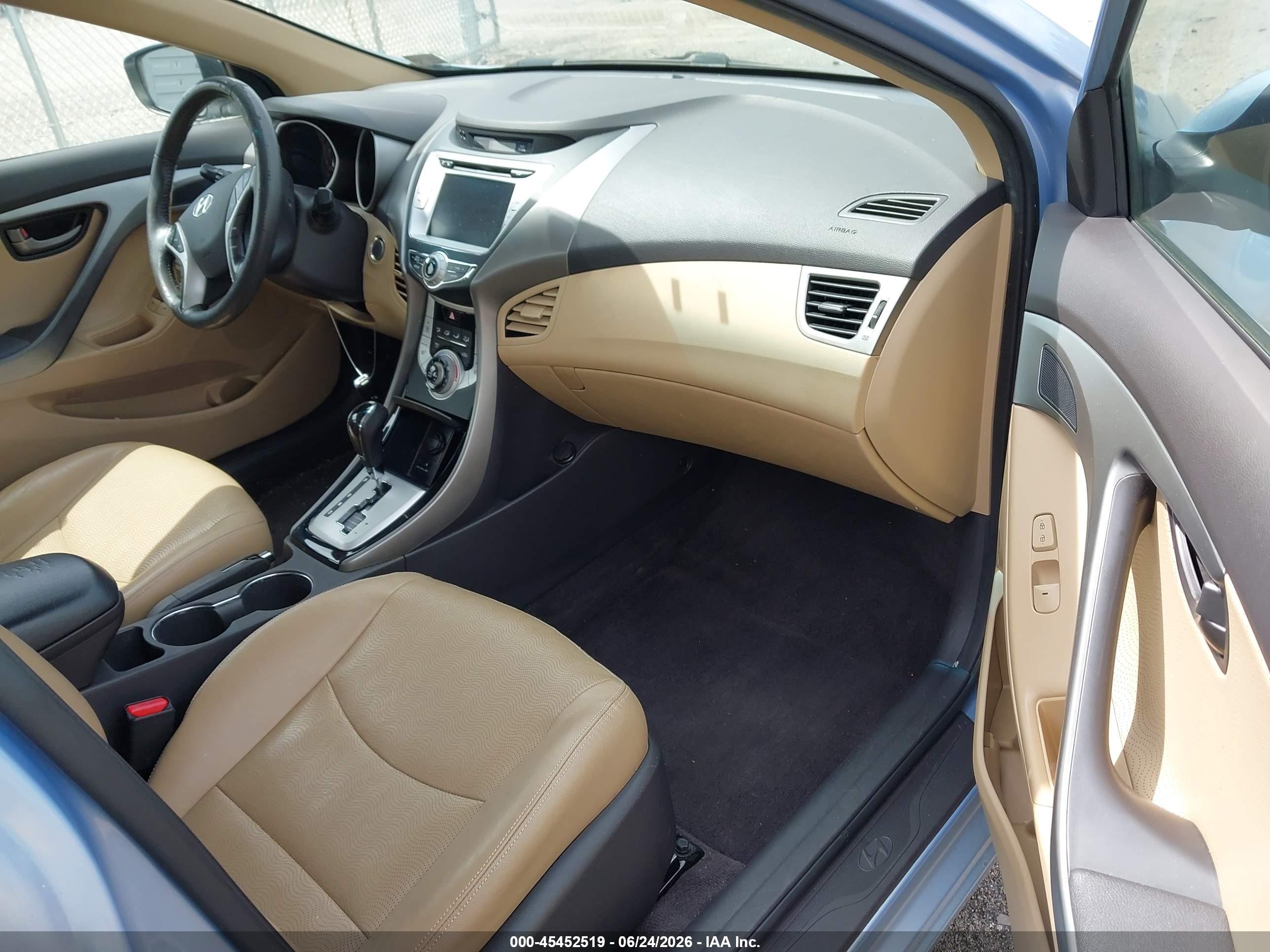 2011 Hyundai Elantra Limited (ulsan Plant) Blue vin: KMHDH4AE6BU098664
