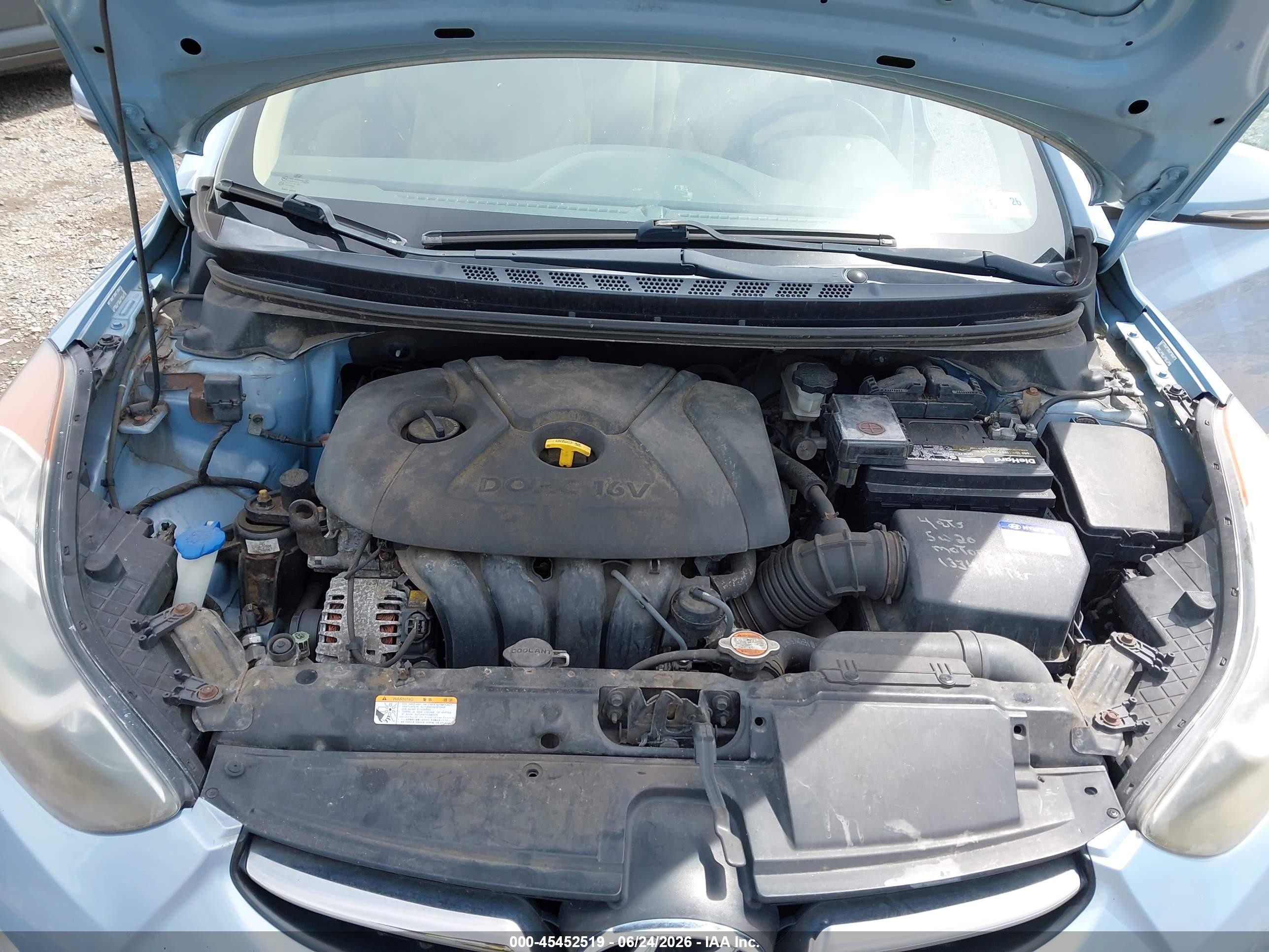 2011 Hyundai Elantra Limited (ulsan Plant) Blue vin: KMHDH4AE6BU098664