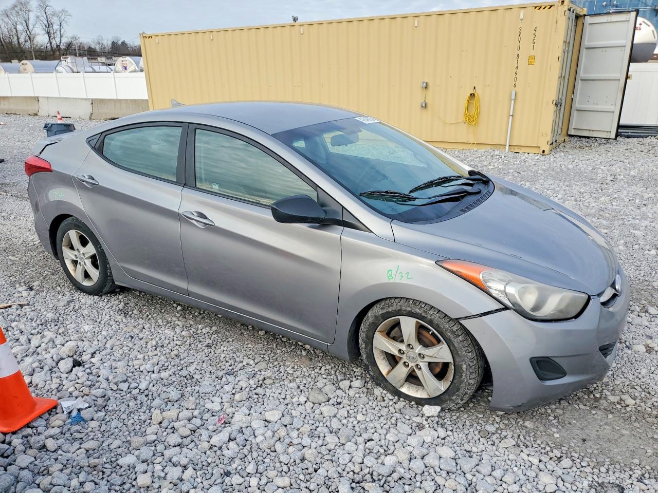 2011 Hyundai Elantra Gls Gray vin: KMHDH4AE6BU106018