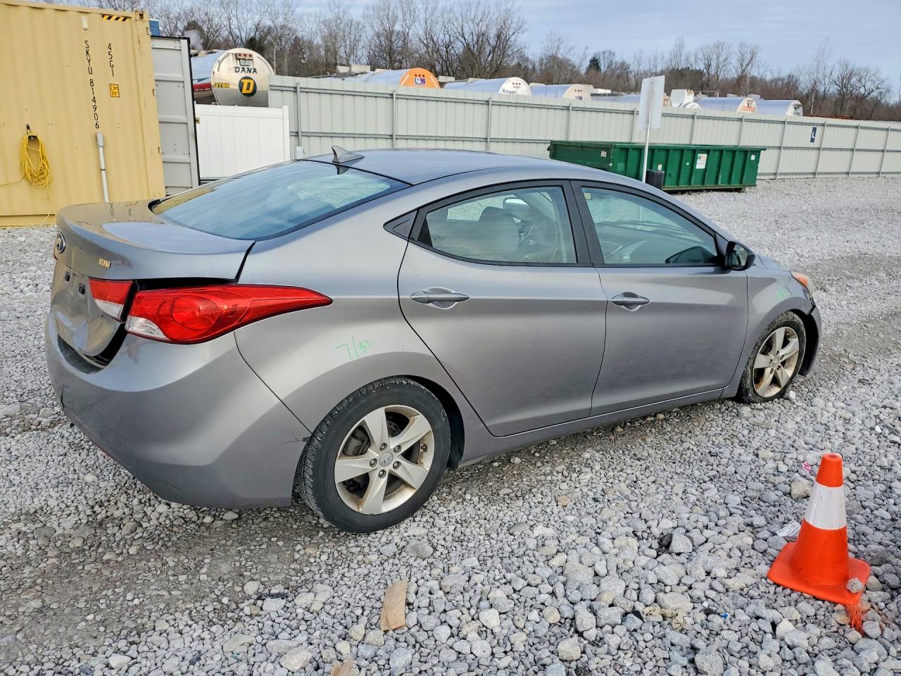 2011 Hyundai Elantra Gls Gray vin: KMHDH4AE6BU106018