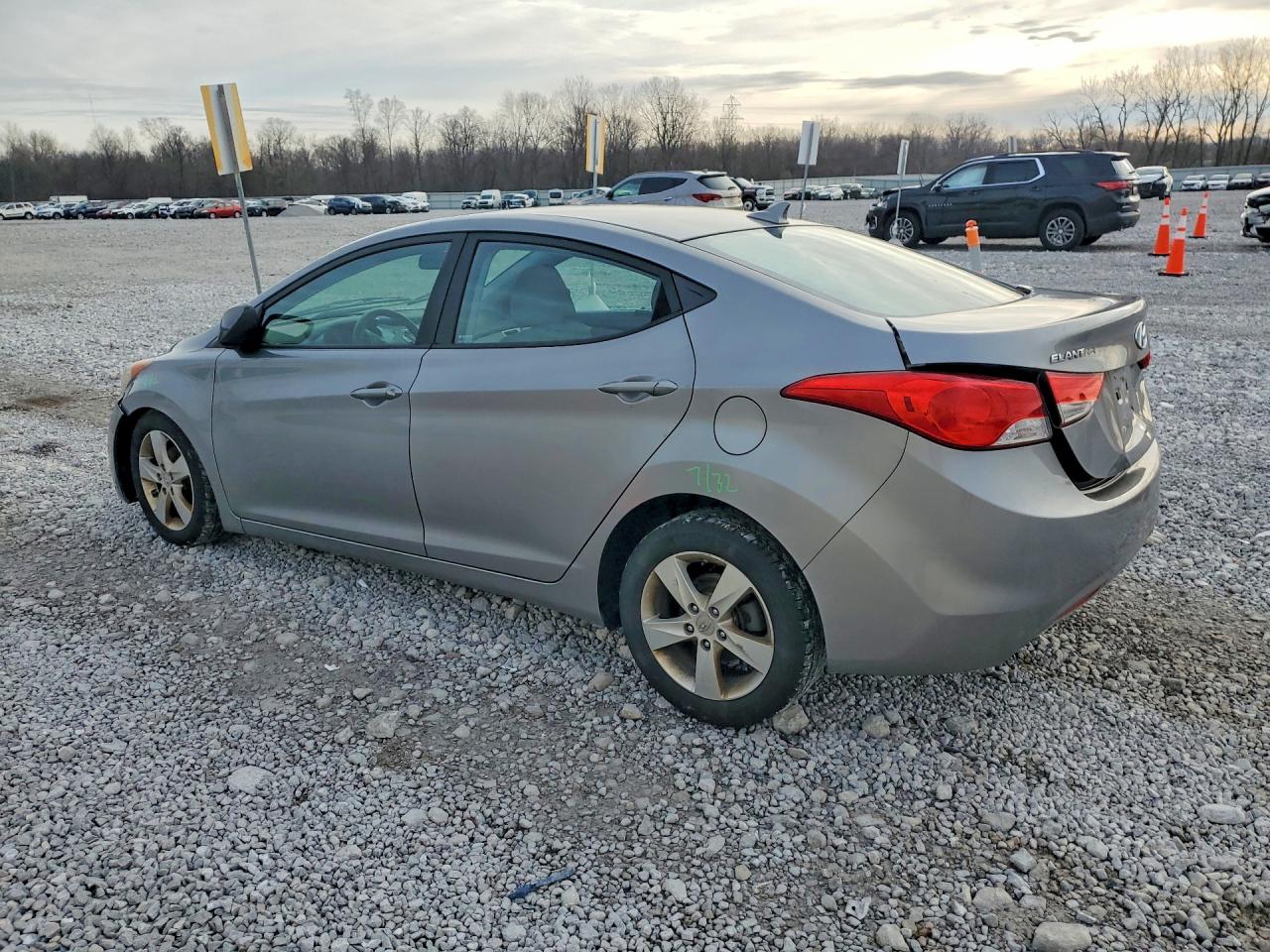 2011 Hyundai Elantra Gls Gray vin: KMHDH4AE6BU106018