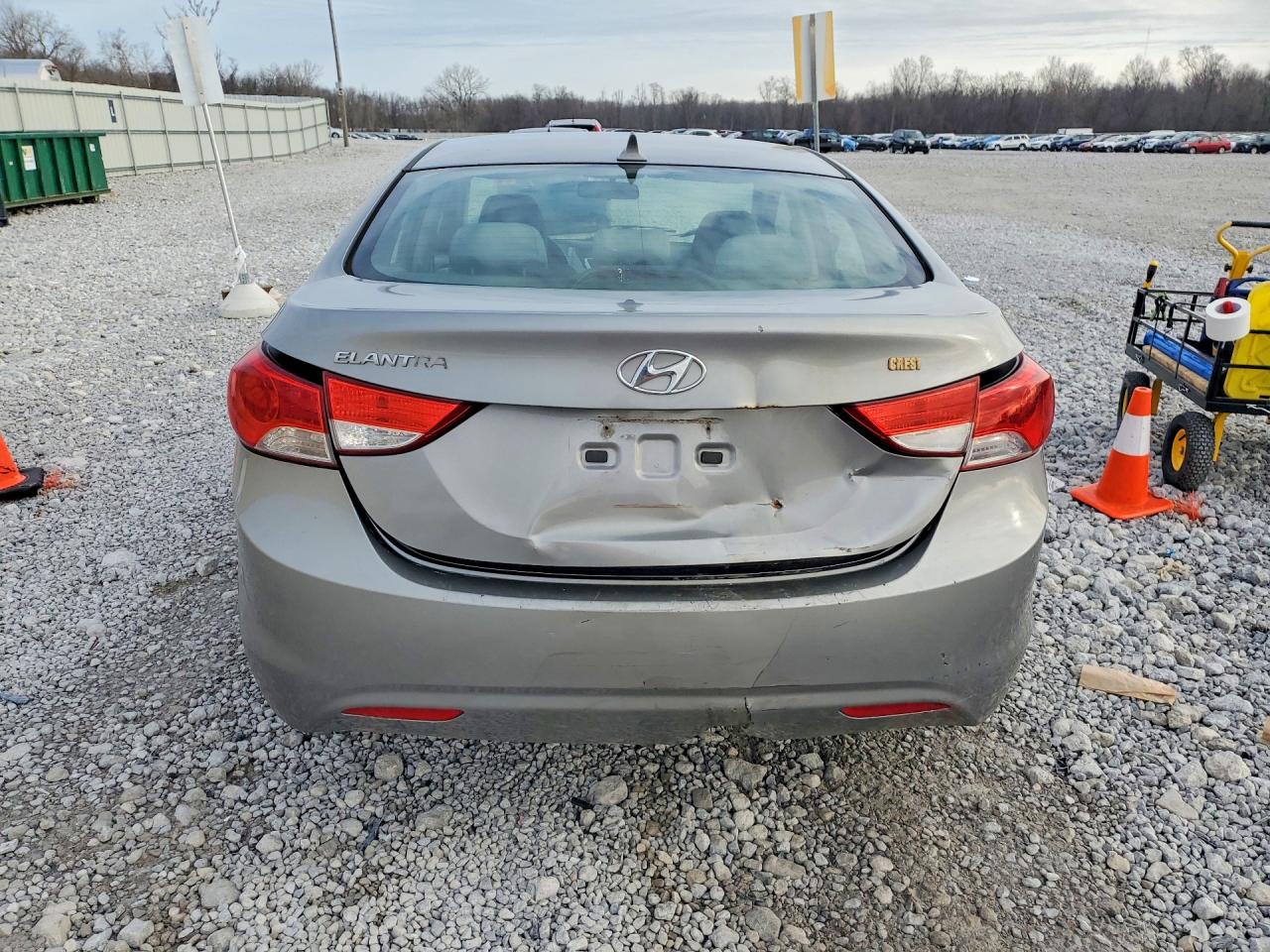 2011 Hyundai Elantra Gls Gray vin: KMHDH4AE6BU106018