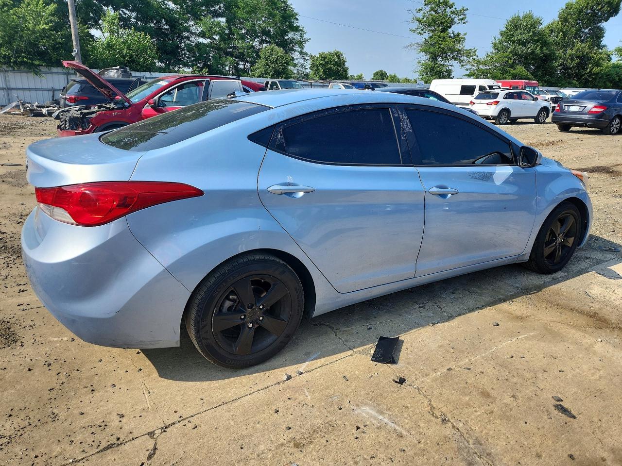 2011 Hyundai Elantra Gls Blue vin: KMHDH4AE6BU106181
