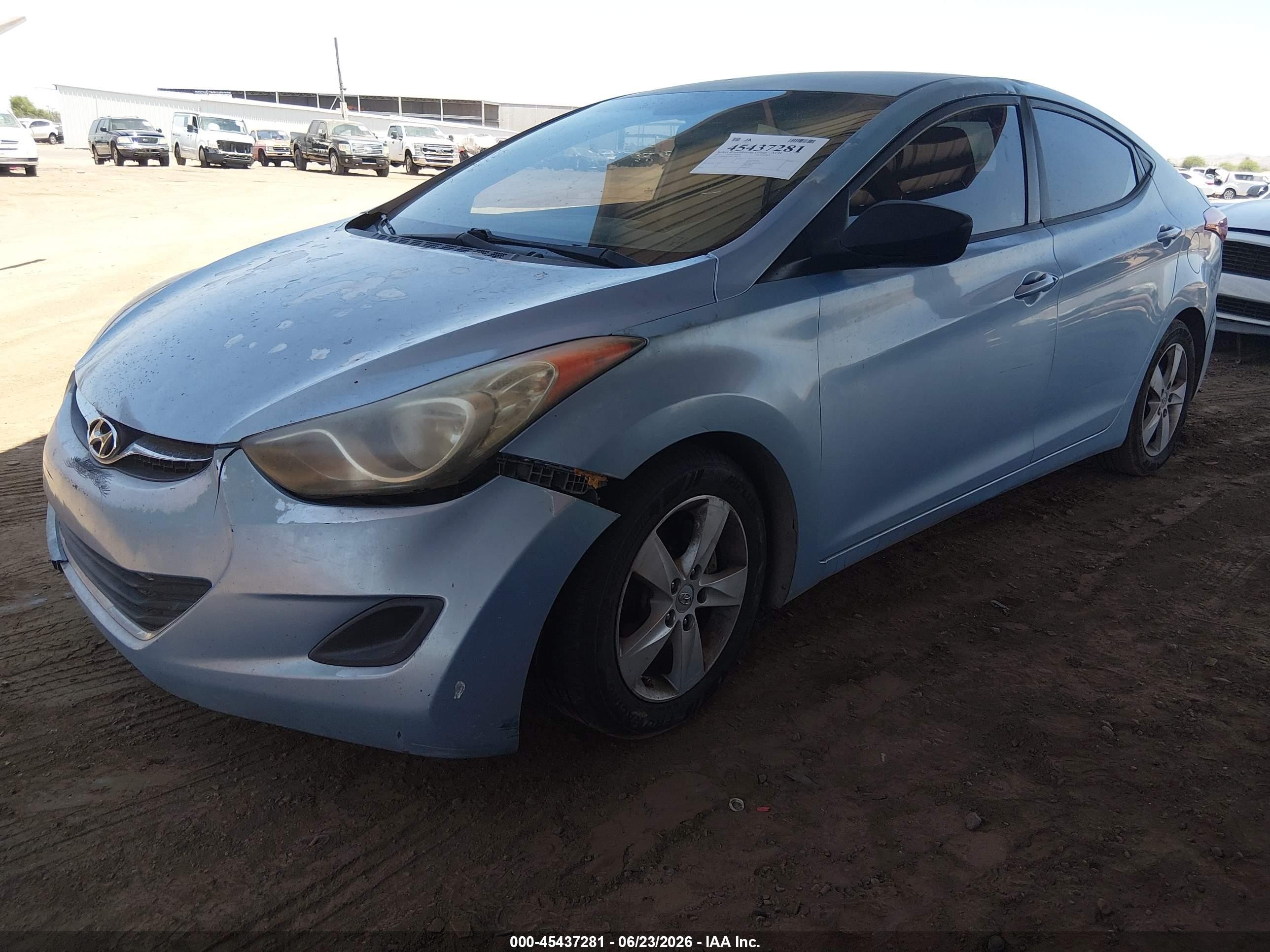 2011 Hyundai Elantra Gls (ulsan Plant) Light Blue vin: KMHDH4AE6BU109226