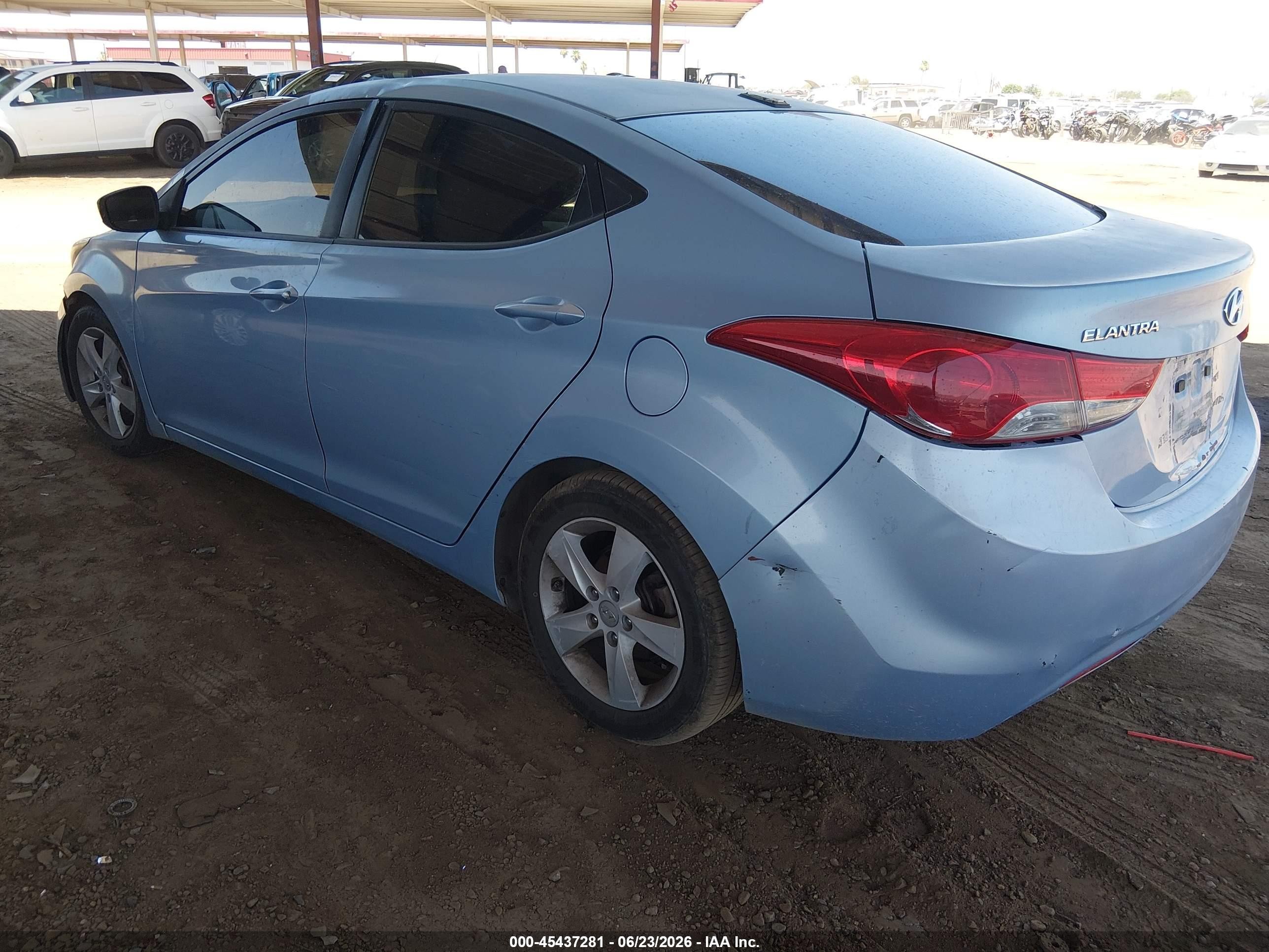 2011 Hyundai Elantra Gls (ulsan Plant) Light Blue vin: KMHDH4AE6BU109226