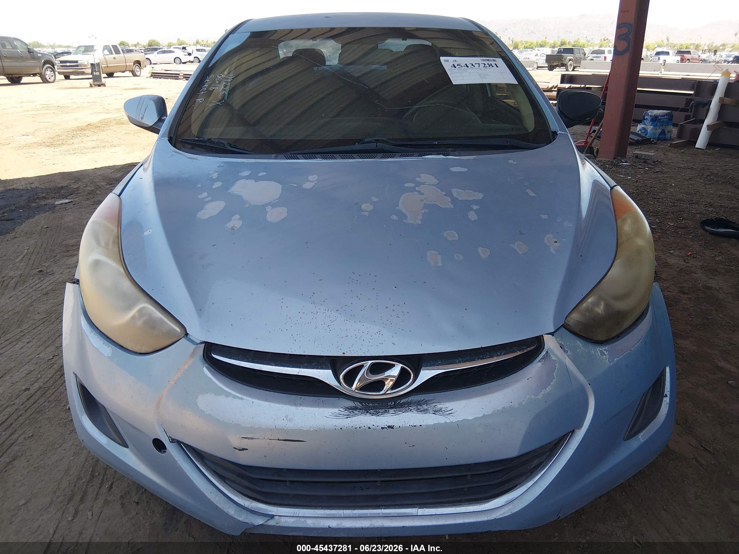 2011 Hyundai Elantra Gls (ulsan Plant) Light Blue vin: KMHDH4AE6BU109226