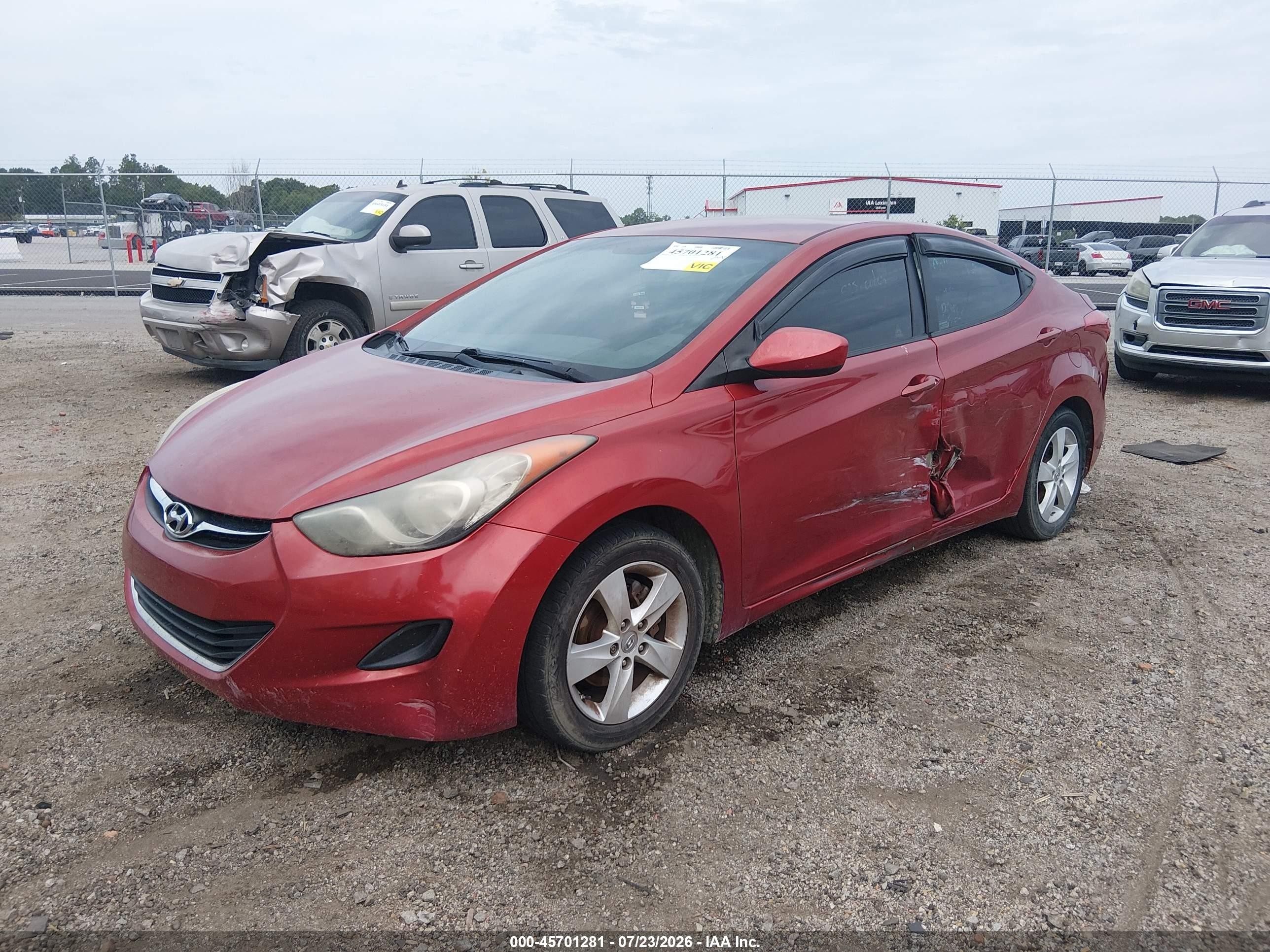 2011 Hyundai Elantra Gls (ulsan Plant) Orange vin: KMHDH4AE6BU109310