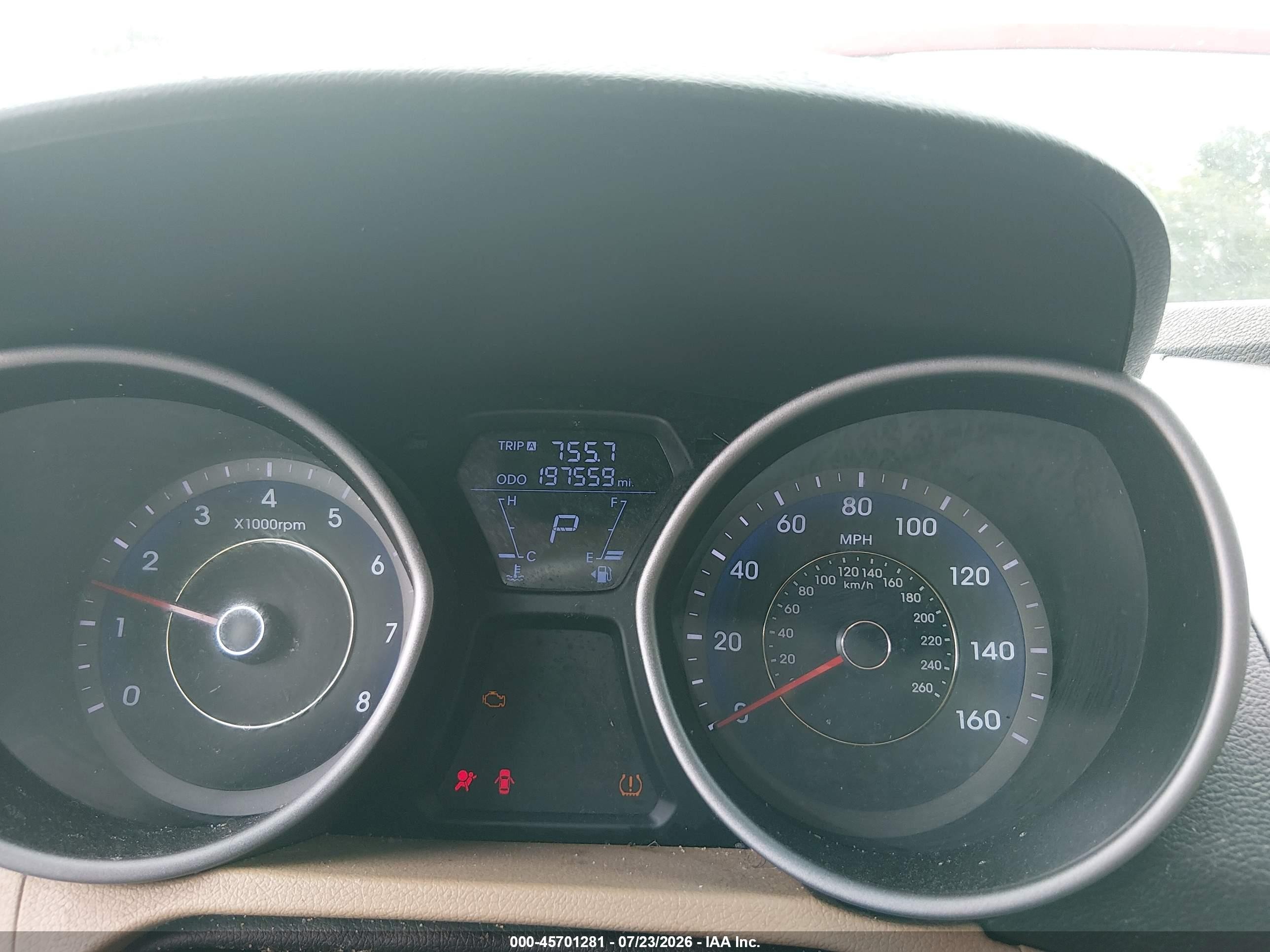 2011 Hyundai Elantra Gls (ulsan Plant) Orange vin: KMHDH4AE6BU109310