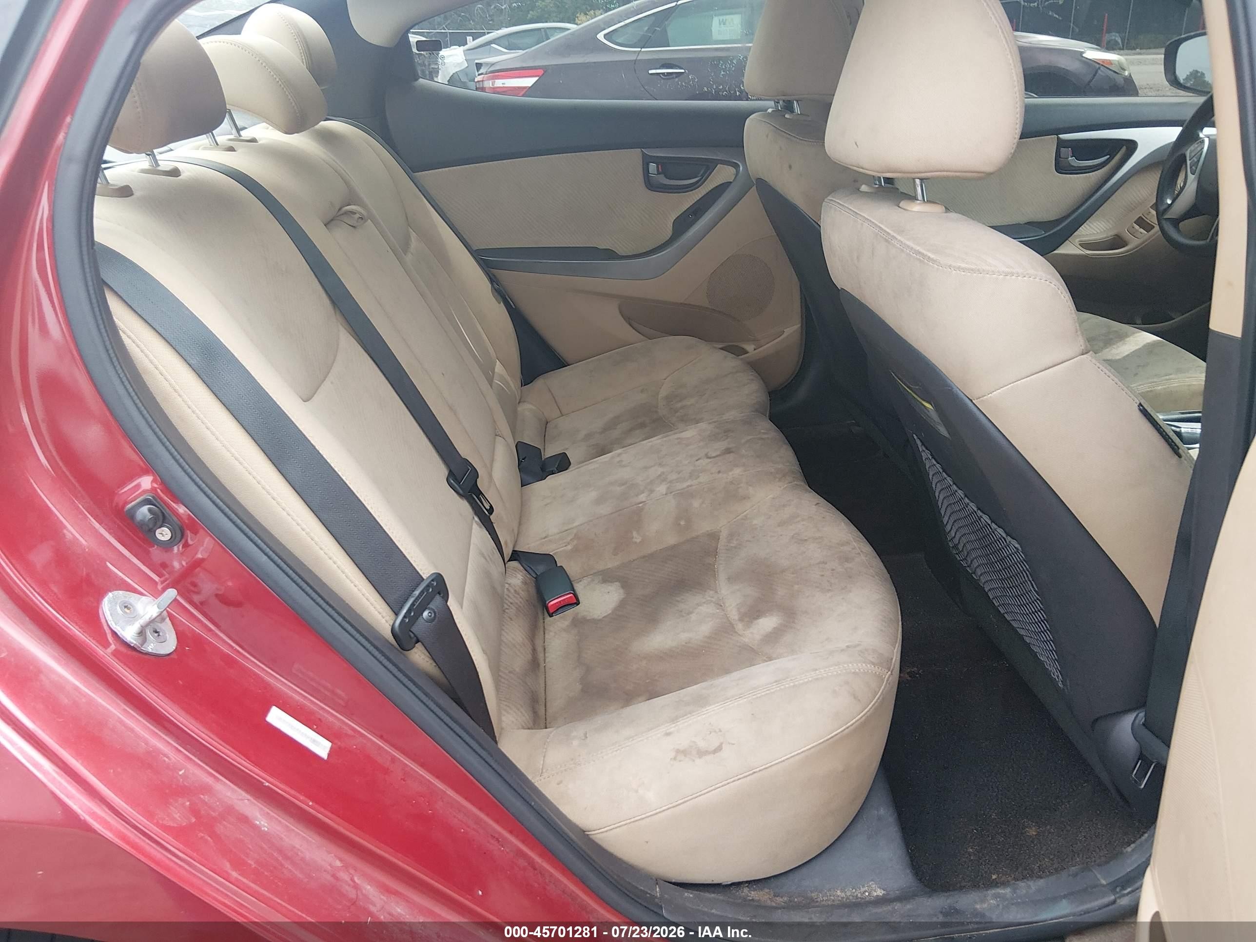 2011 Hyundai Elantra Gls (ulsan Plant) Orange vin: KMHDH4AE6BU109310