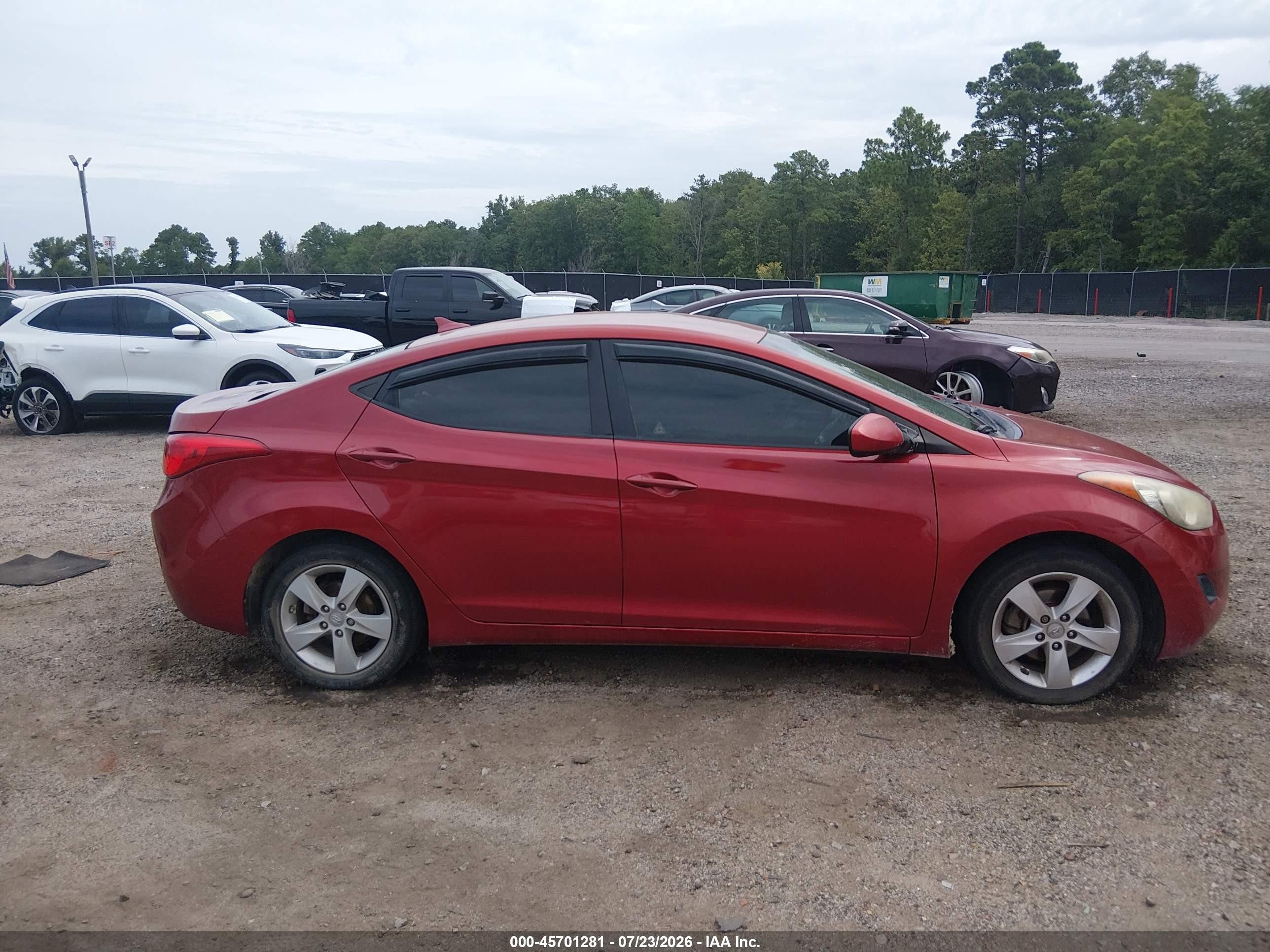 2011 Hyundai Elantra Gls (ulsan Plant) Orange vin: KMHDH4AE6BU109310