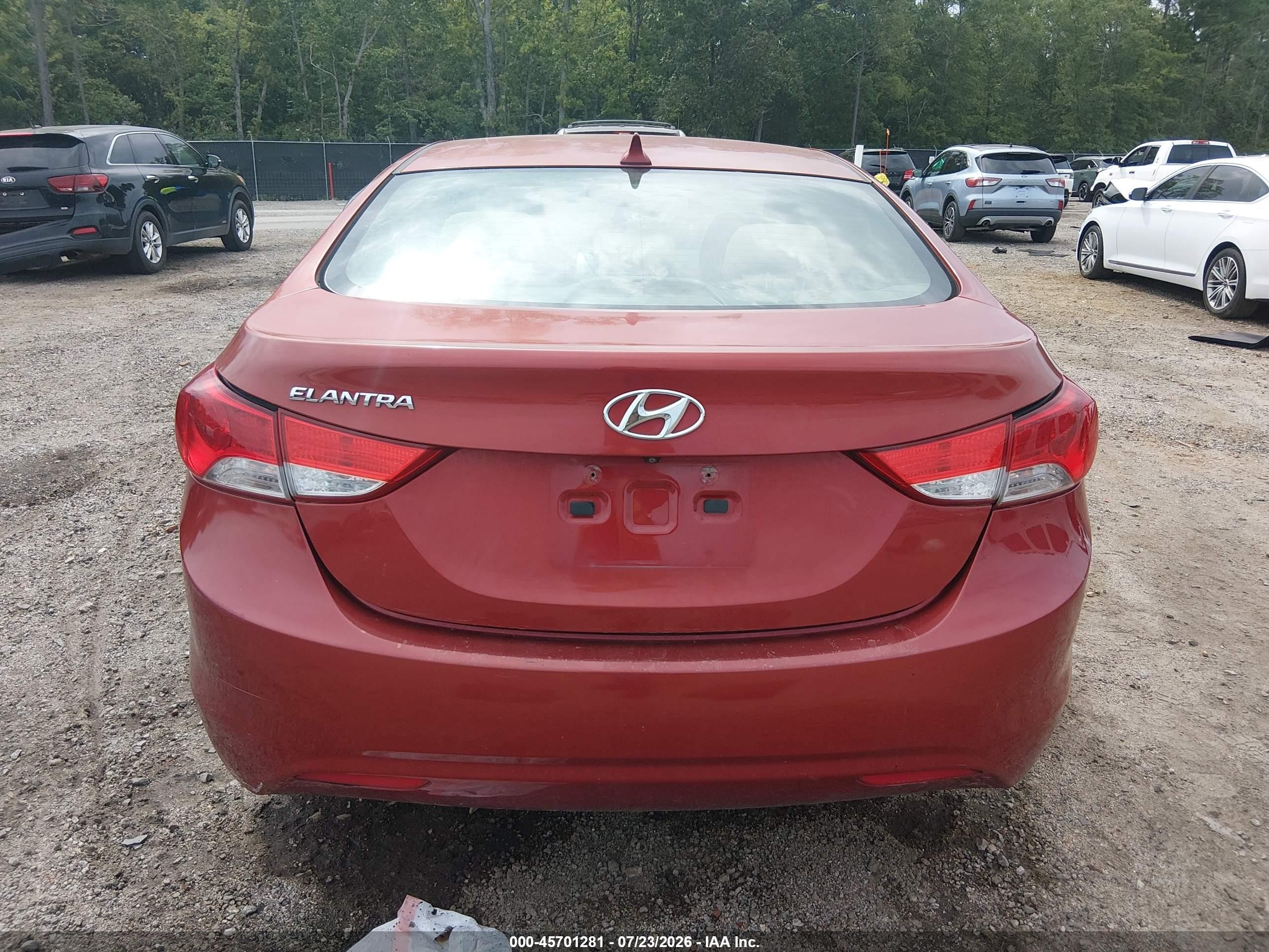 2011 Hyundai Elantra Gls (ulsan Plant) Orange vin: KMHDH4AE6BU109310