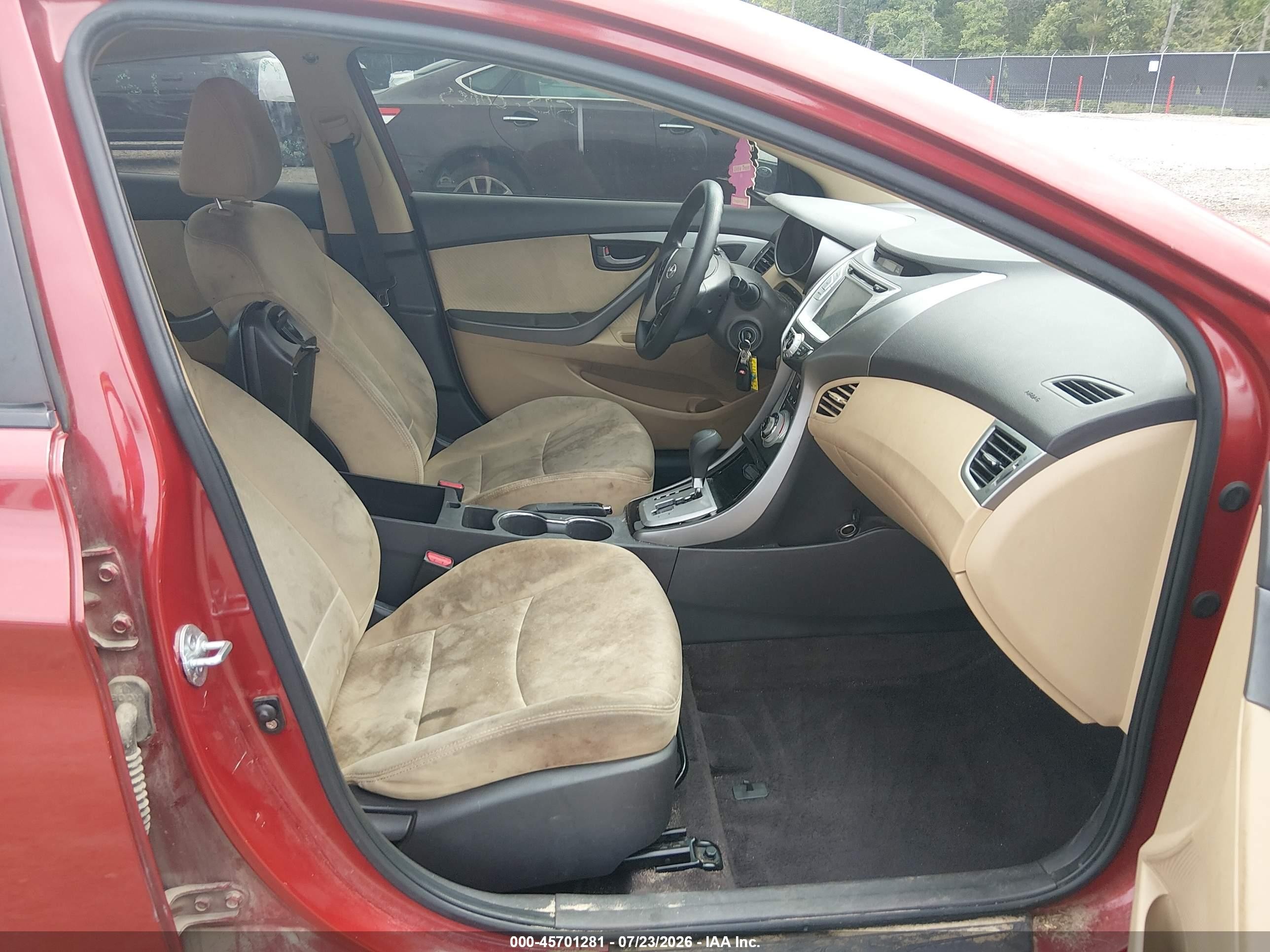 2011 Hyundai Elantra Gls (ulsan Plant) Orange vin: KMHDH4AE6BU109310