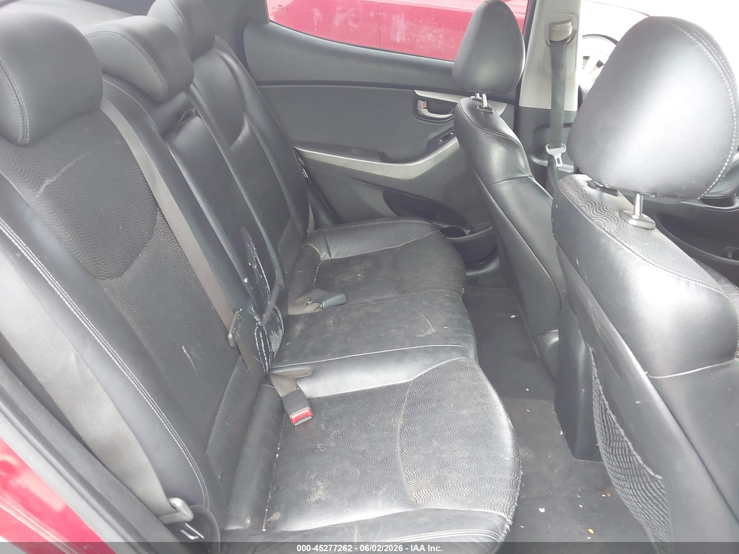 2011 Hyundai Elantra Limited (ulsan Plant) Burgundy vin: KMHDH4AE6BU112482