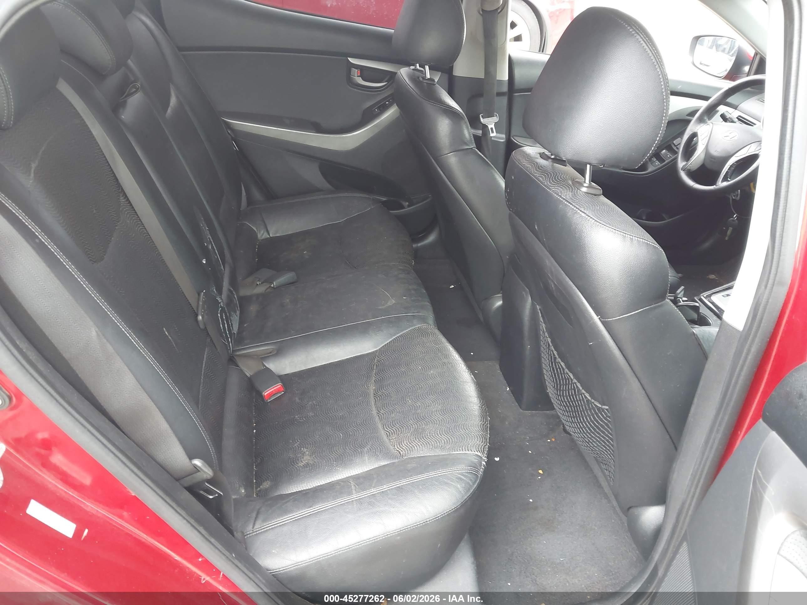 2011 Hyundai Elantra Limited (ulsan Plant) Burgundy vin: KMHDH4AE6BU112482