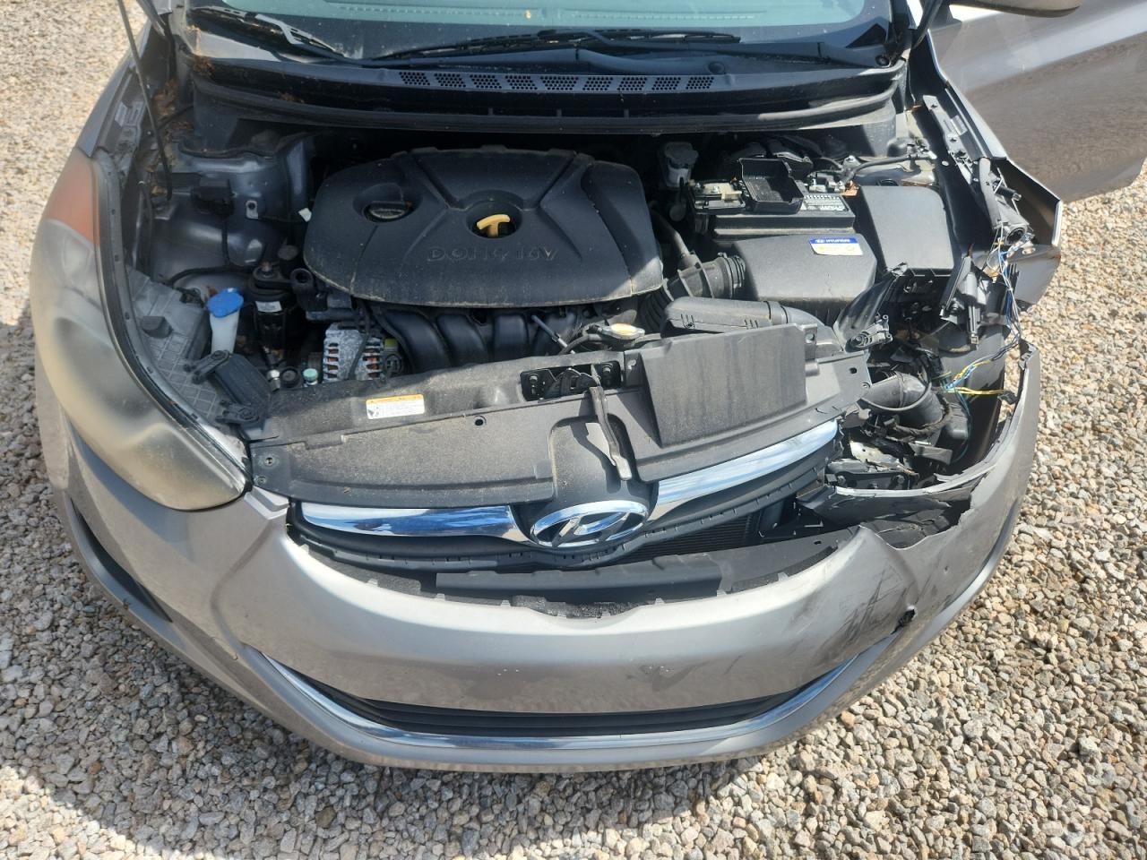 2011 Hyundai Elantra Gls Gray vin: KMHDH4AE6BU125944