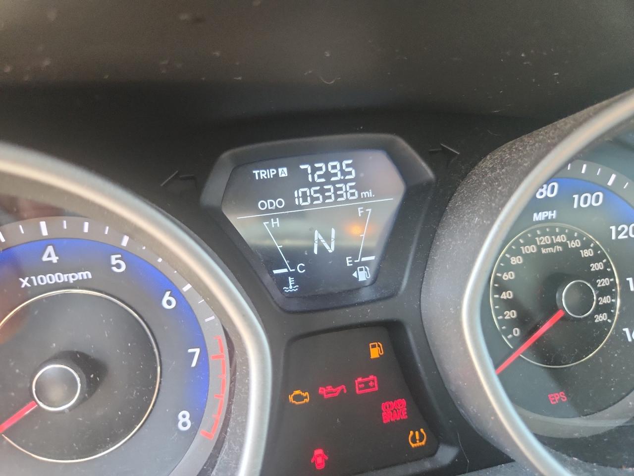 2011 Hyundai Elantra Gls Gray vin: KMHDH4AE6BU125944
