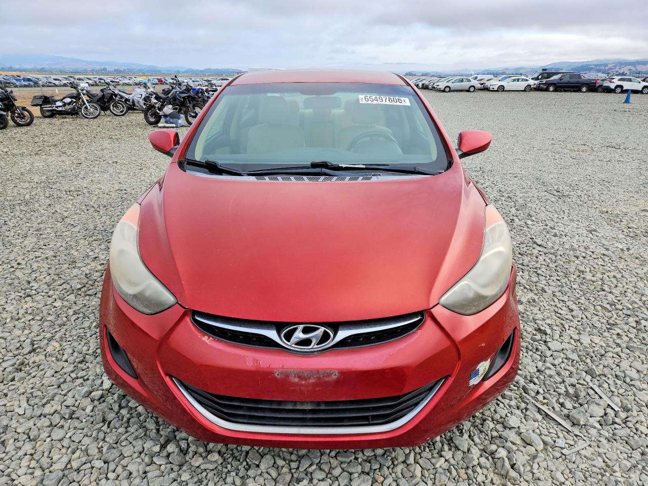2011 Hyundai Elantra Gls Red vin: KMHDH4AE6BU132571