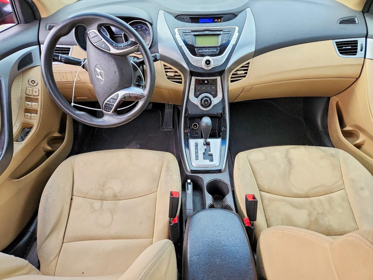 2011 Hyundai Elantra Gls Red vin: KMHDH4AE6BU132571