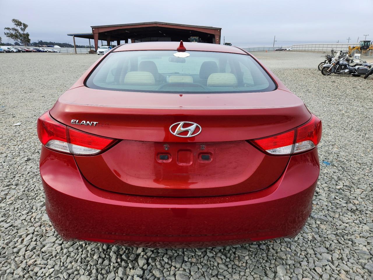 2011 Hyundai Elantra Gls Red vin: KMHDH4AE6BU132571