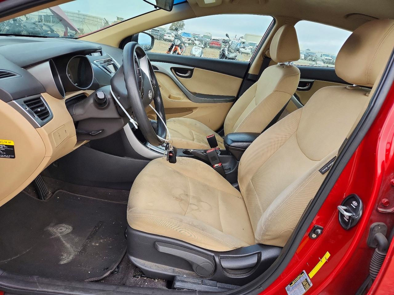 2011 Hyundai Elantra Gls Red vin: KMHDH4AE6BU132571