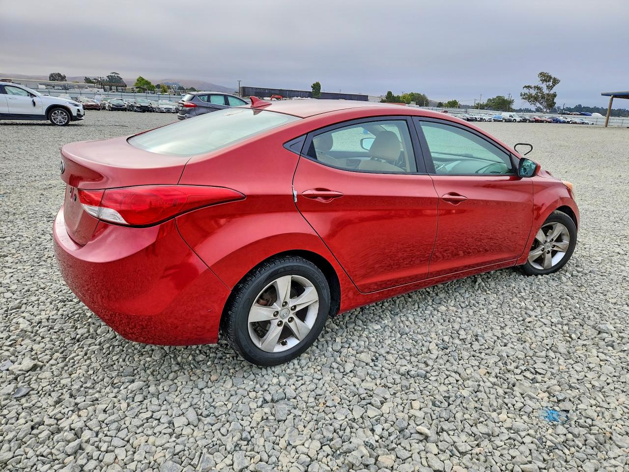 2011 Hyundai Elantra Gls Red vin: KMHDH4AE6BU132571
