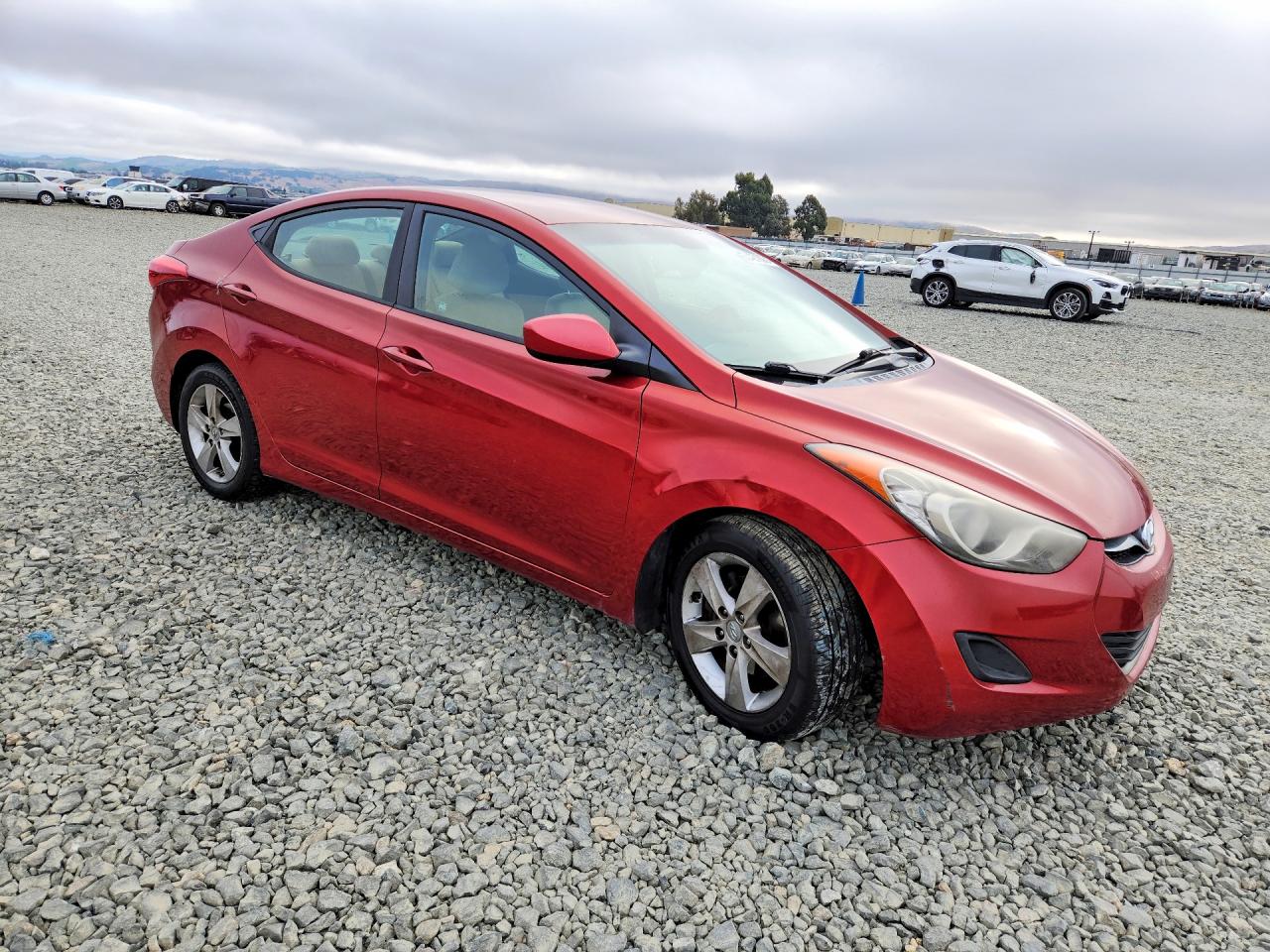 2011 Hyundai Elantra Gls Red vin: KMHDH4AE6BU132571
