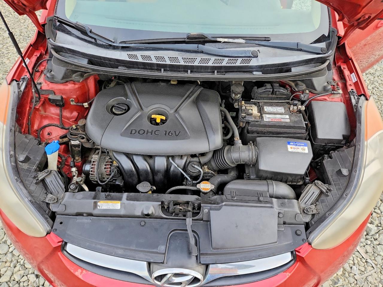 2011 Hyundai Elantra Gls Red vin: KMHDH4AE6BU132571