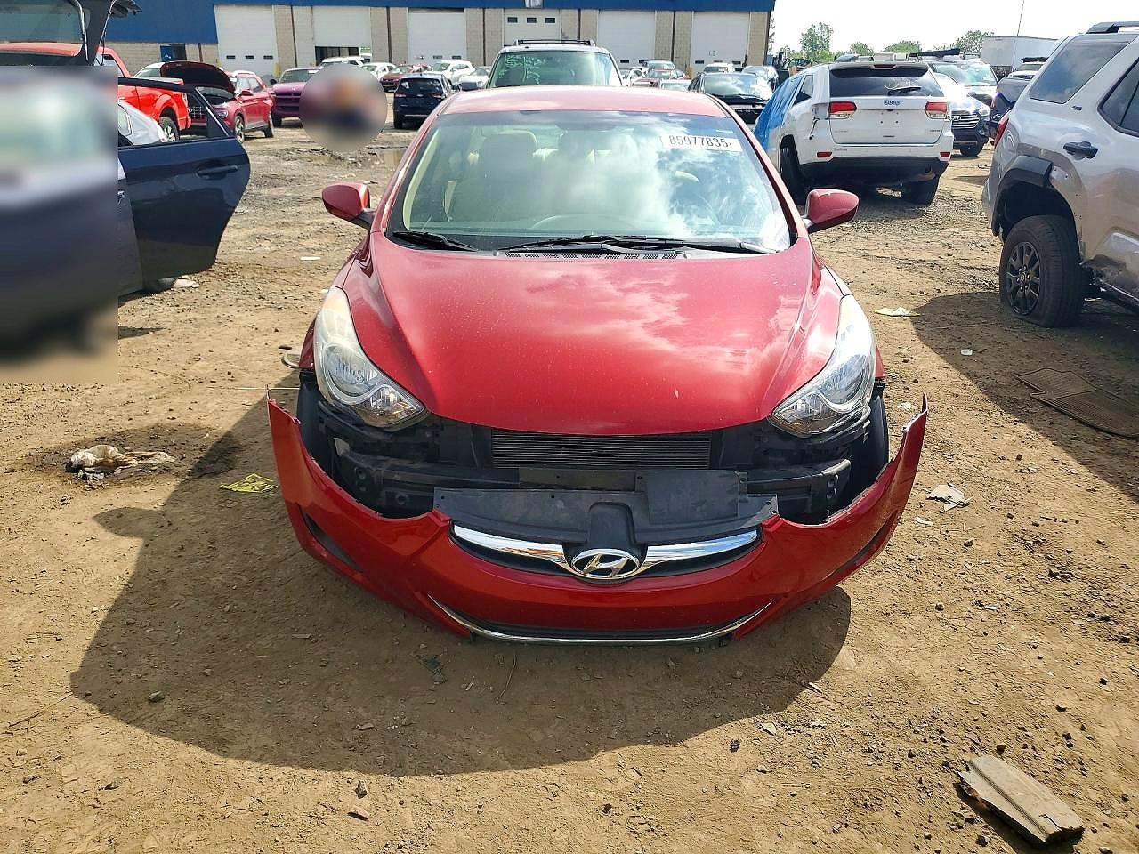 2011 Hyundai Elantra Gls Red vin: KMHDH4AE6BU132652
