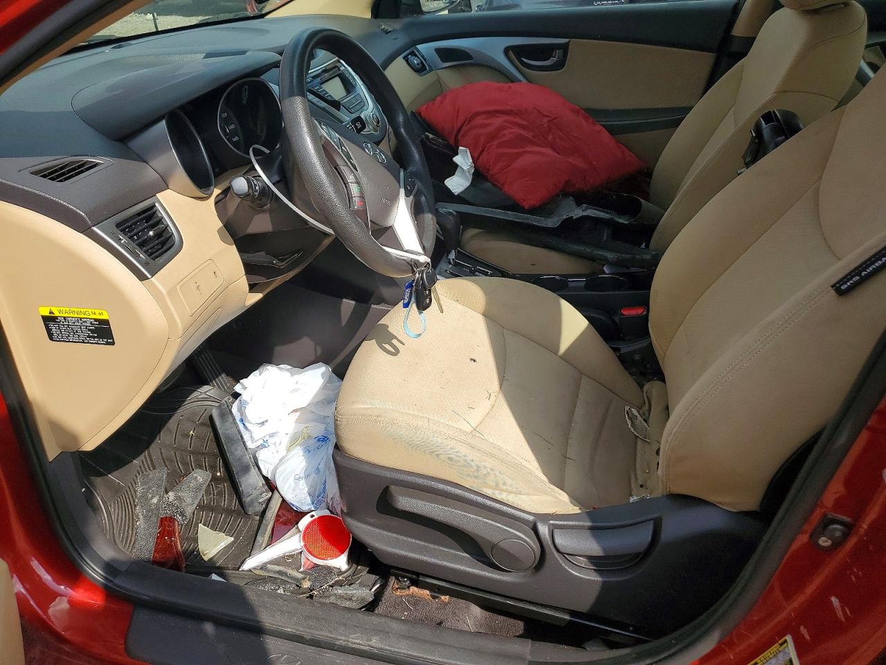 2011 Hyundai Elantra Gls Red vin: KMHDH4AE6BU132652