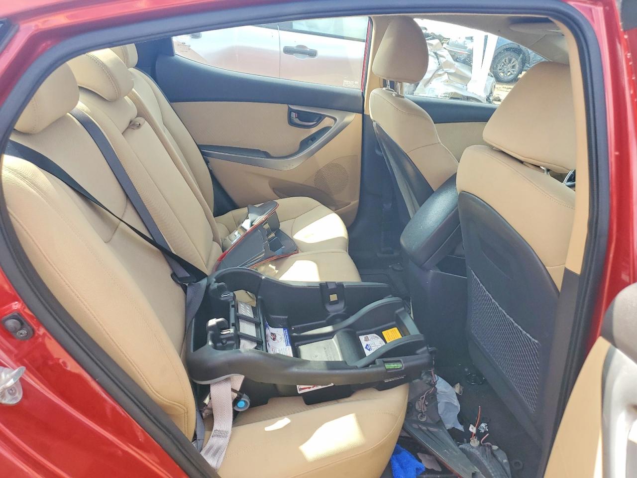 2011 Hyundai Elantra Gls Red vin: KMHDH4AE6BU132652